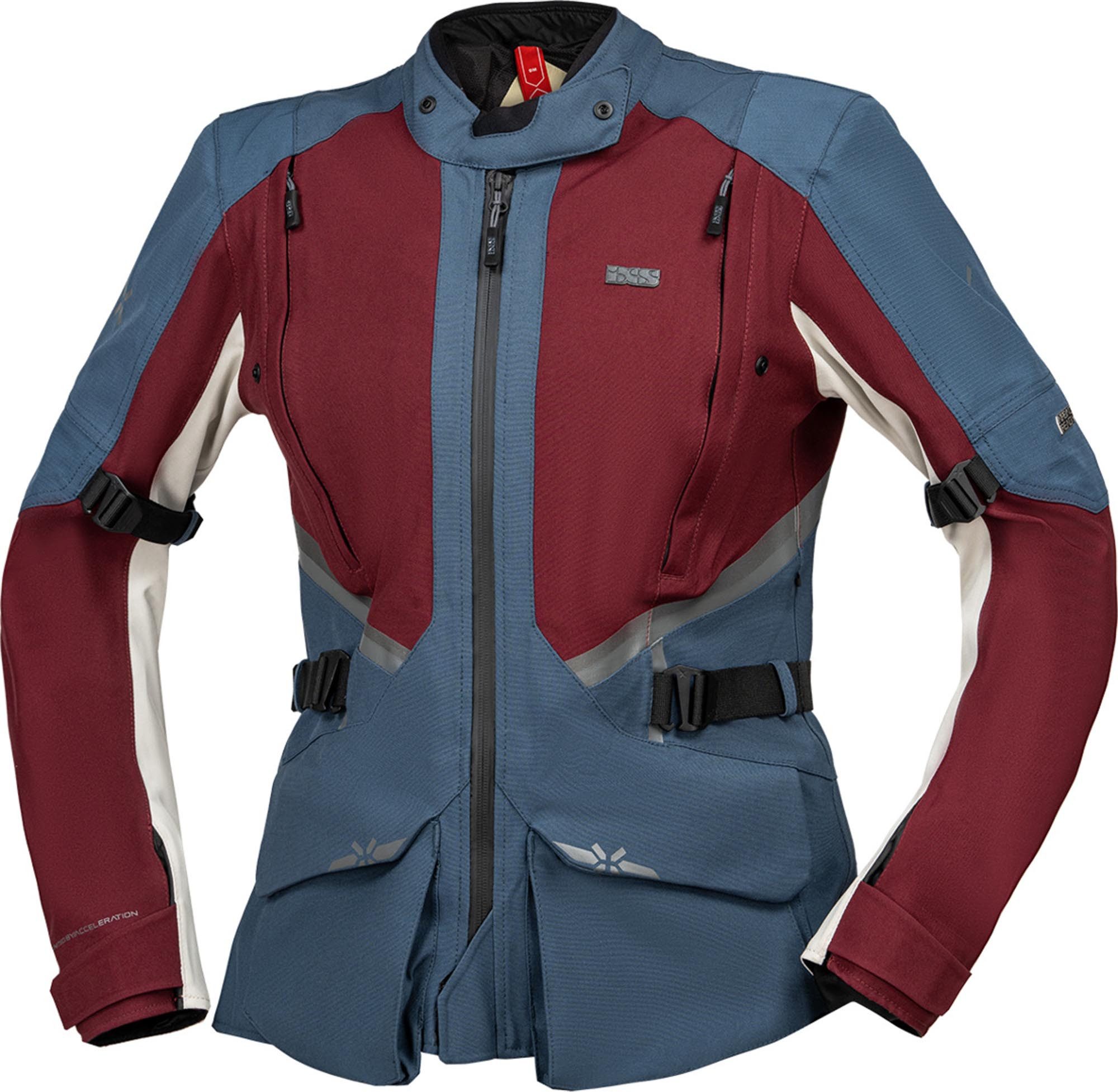 IXS Motorradjacke Tourster-STX 1.0 wasserdichte Damen Motorrad Textiljacke Wasserdicht Atmungsaktiv winddicht protektoren reißverschluss wasser