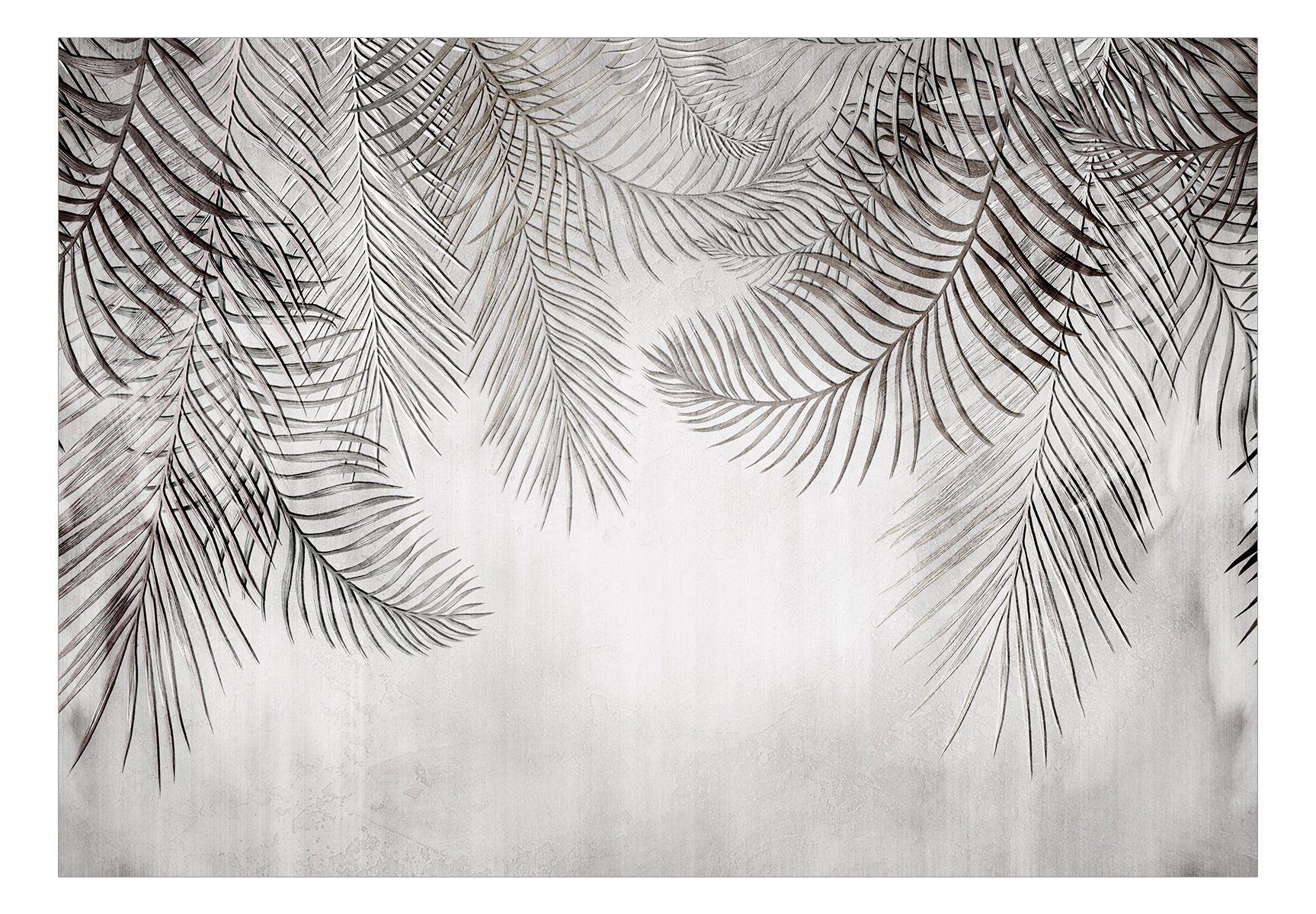 0.98x0.7 Palm Design matt, m, halb-matt, Vliestapete Tapete lichtbeständige Trees KUNSTLOFT Night