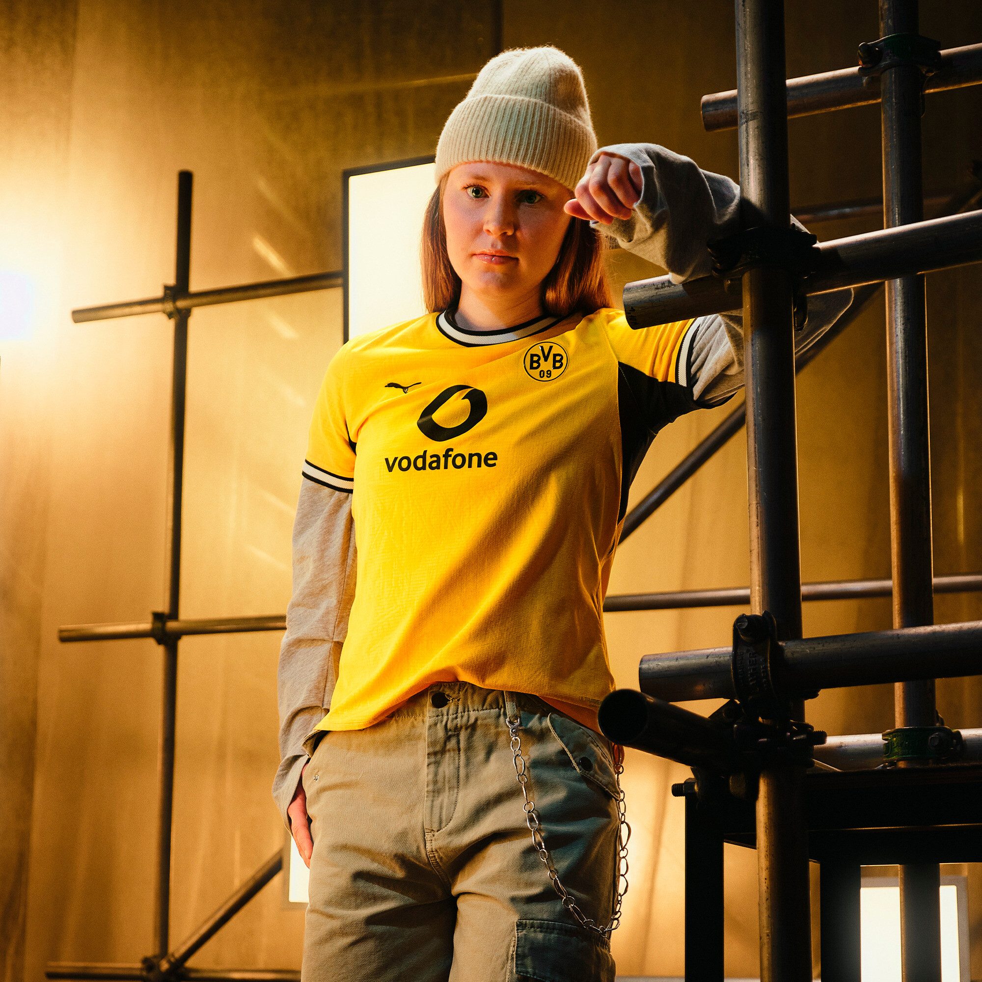 PUMA Fußballtrikot BVB HOME JERSEY REPLICA W mit DryCELL Technologie, atmungsaktiv, mit Rundhalsausschnitt