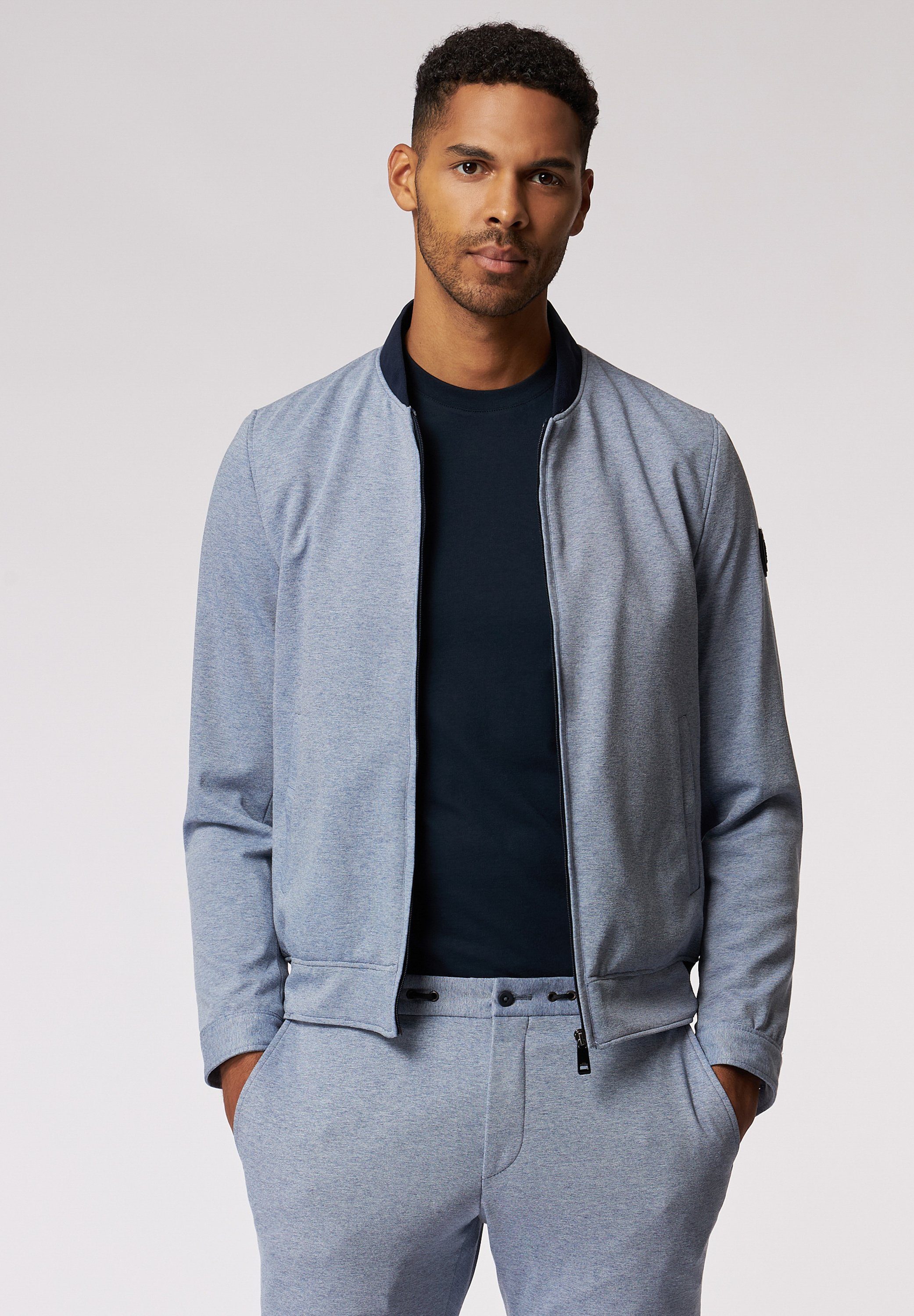 Roy Robson Blouson Kontrastfarbenes Bündchen mit Kontrastverarbeitung