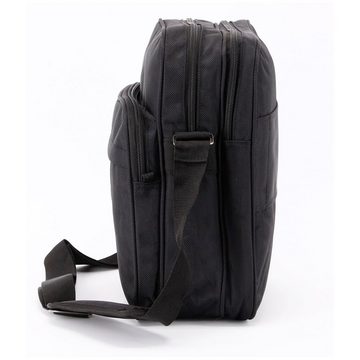 SHG Messenger Bag ◊ Herren Umhängetasche Schultertasche, Flugbegleiter Messenger Bag Hochformat