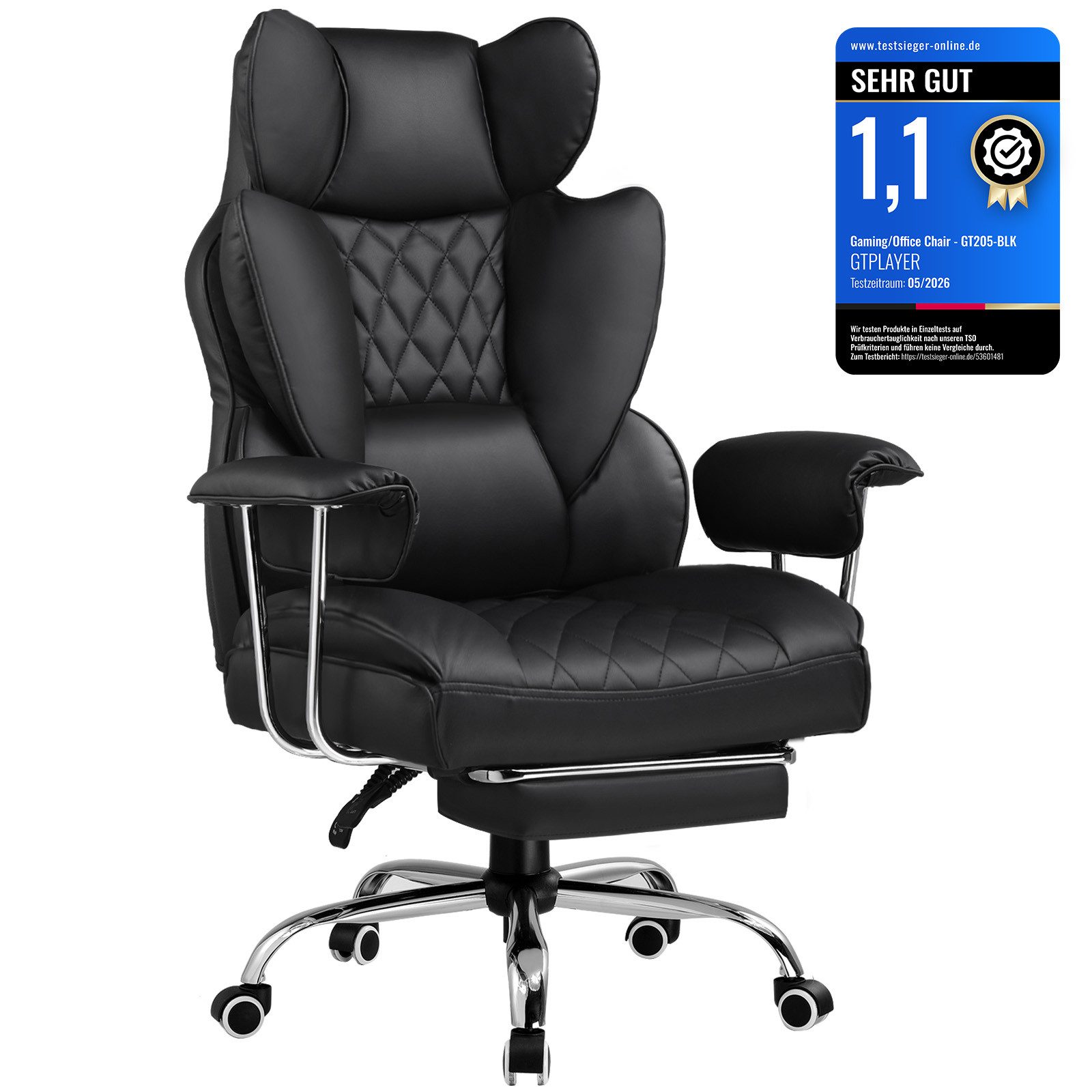 Gaming-Stuhl Gaming Stuhl, Gamer Stuhl, Ergonomischer Bürostuhl Stoffoberfläche
