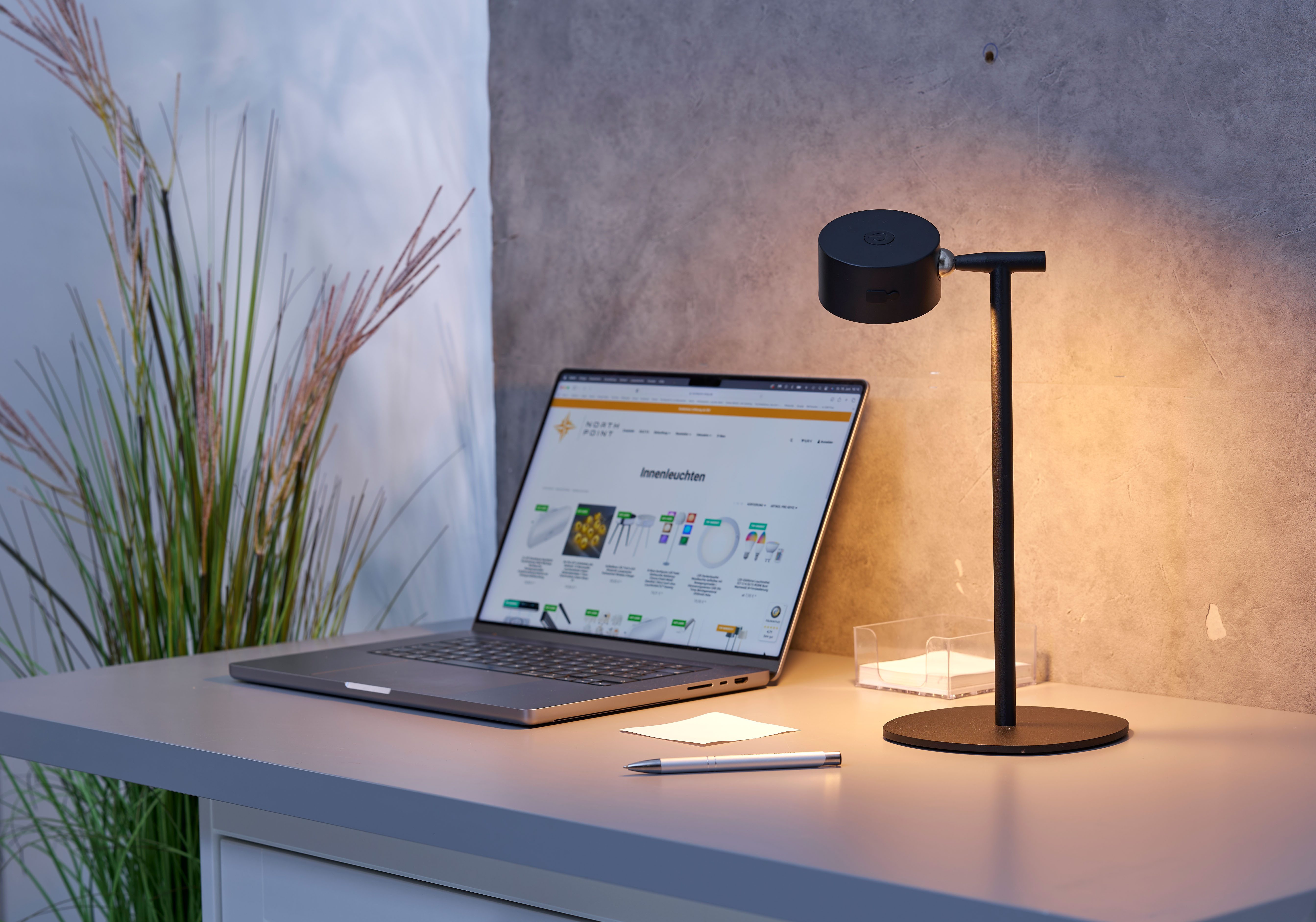 Northpoint LED Stehlampe 3 in 1 LED Akku Stehlampe dimmbar Wandleuchte Tischlampe