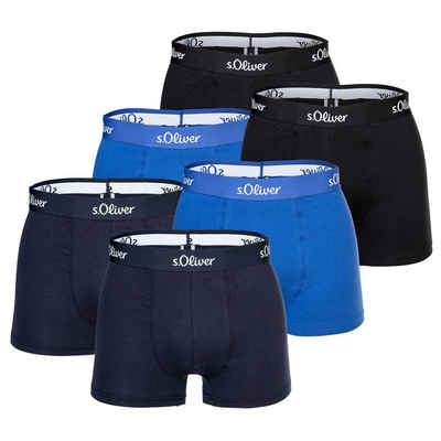 s.Oliver Boxer Herren Boxershorts, 6er Pack - Boxerbrief