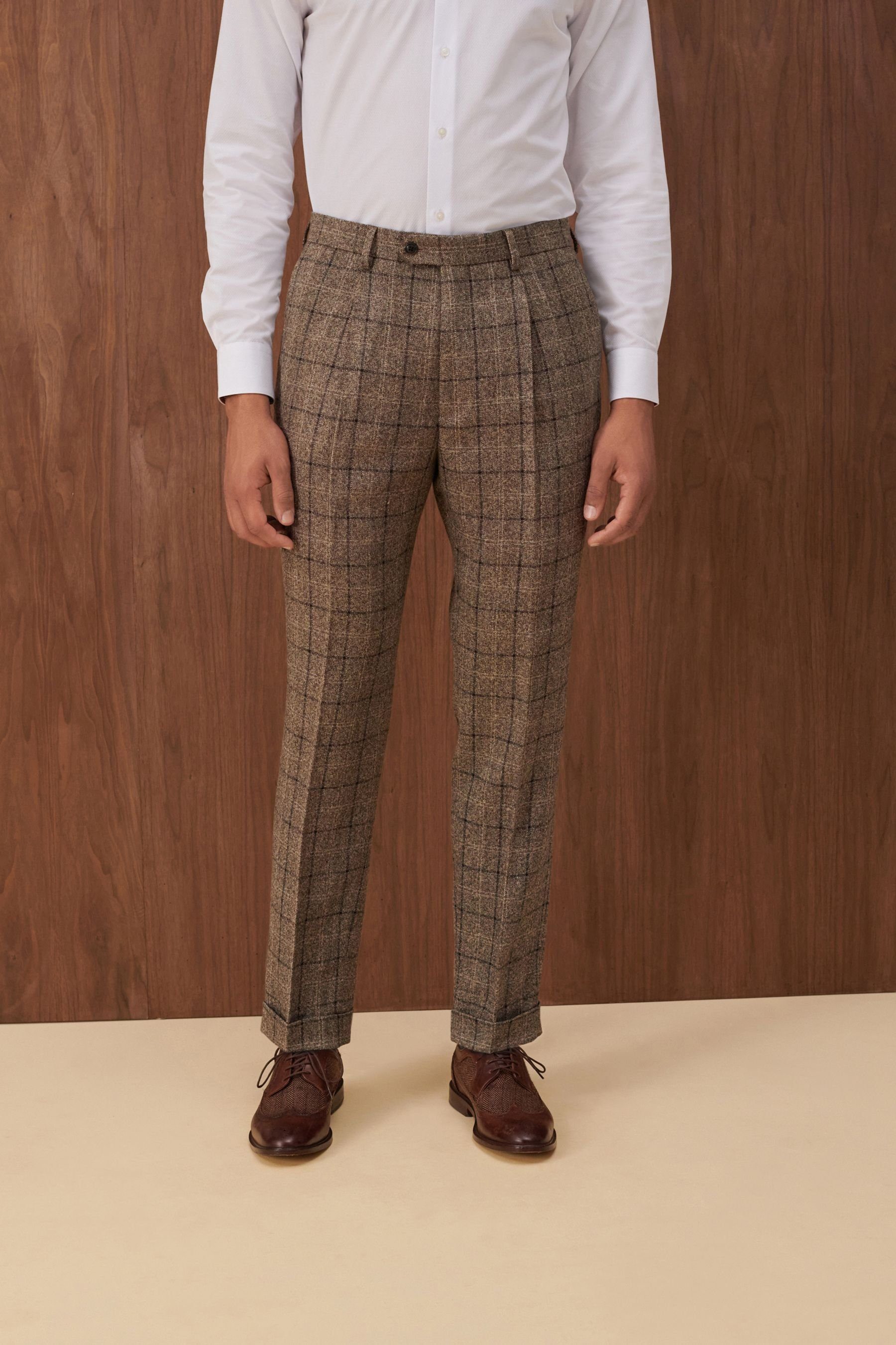 Slim Anzug Anzughose (1-tlg) im Hose Fit: Karierter Next