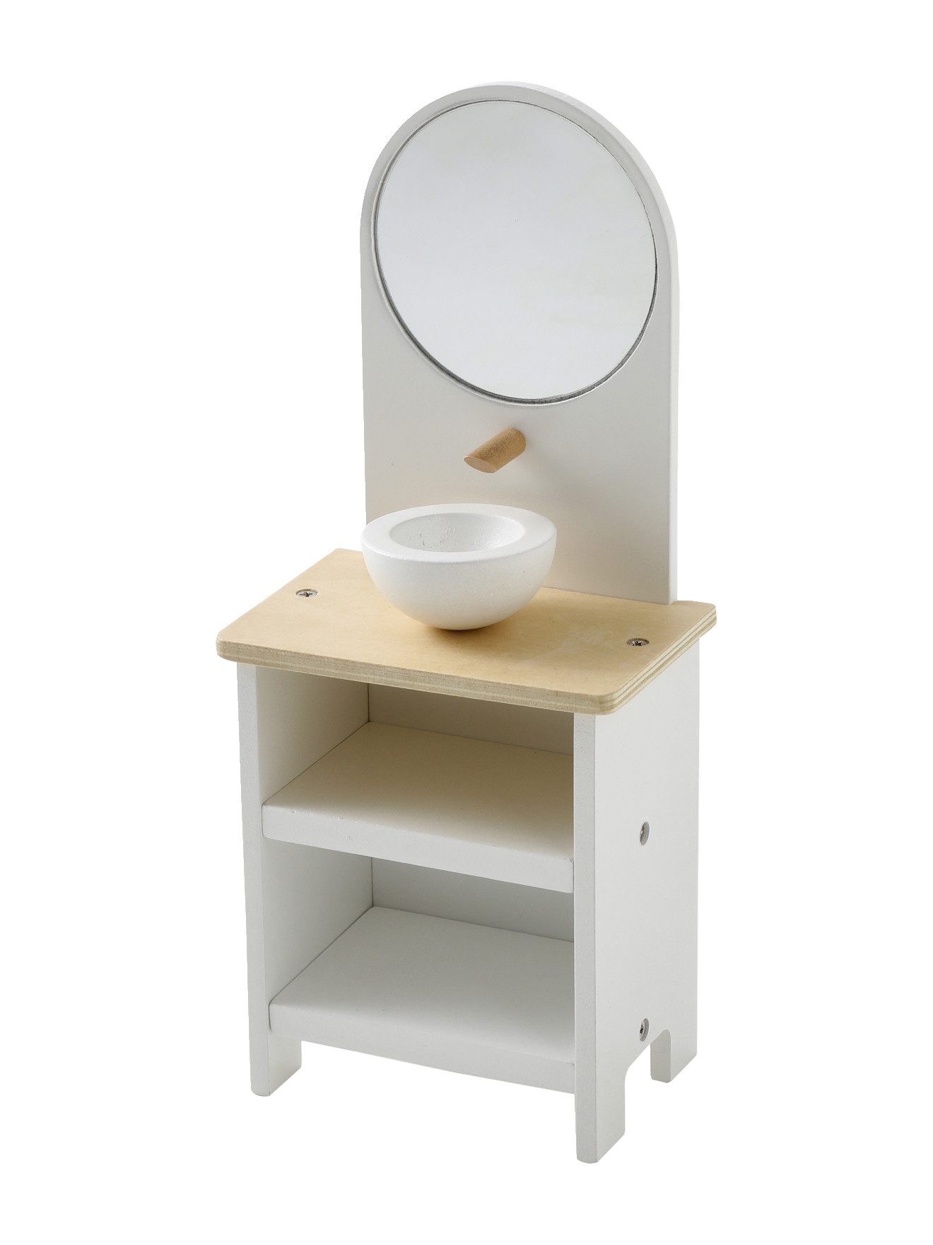 vertbaudet Puppen Accessoires-Set Badmöbel für Modepuppen aus Holz FSC®