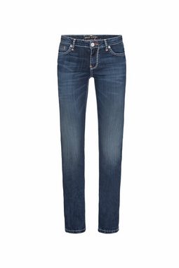 SOCCX Regular-fit-Jeans mit Kontrast-Steppungen