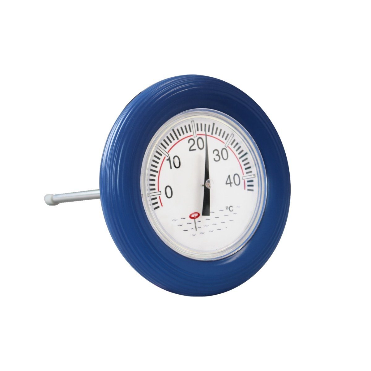 EVOLUTION Poolthermometer Schwimmbad Temperatu Pool Schwimmthermometer Schwimmring blau Thermometer