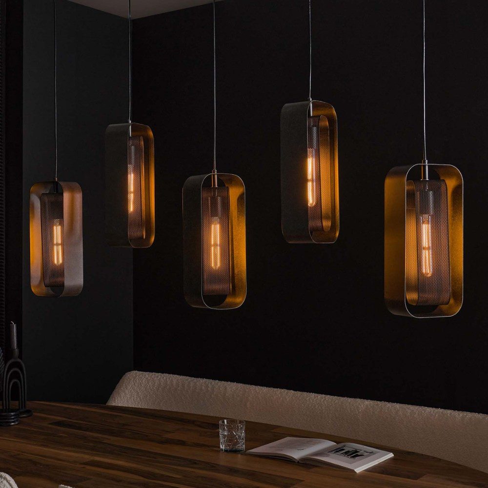 famlights Pendelleuchte famlights, Pendelleuchte Orson in Altsilber E27