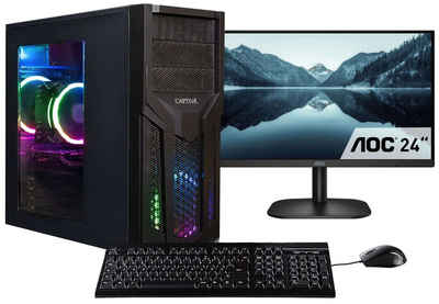 CAPTIVA Power Starter R80-019 TFT Bundle Business-PC (23,80 Zoll, AMD Ryzen 7 5700G, Radeon™ Graphics, 16 GB RAM, 1000 GB SSD, Luftkühlung)