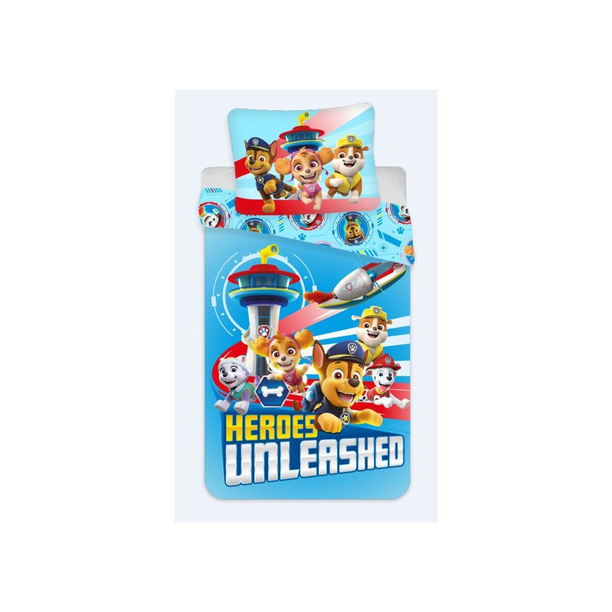 PAW PATROL Bettwäsche Paw Patrol Mikrofaser Bettwäsche 140×200 cm, 70×90 cm, 100% Baumwolle