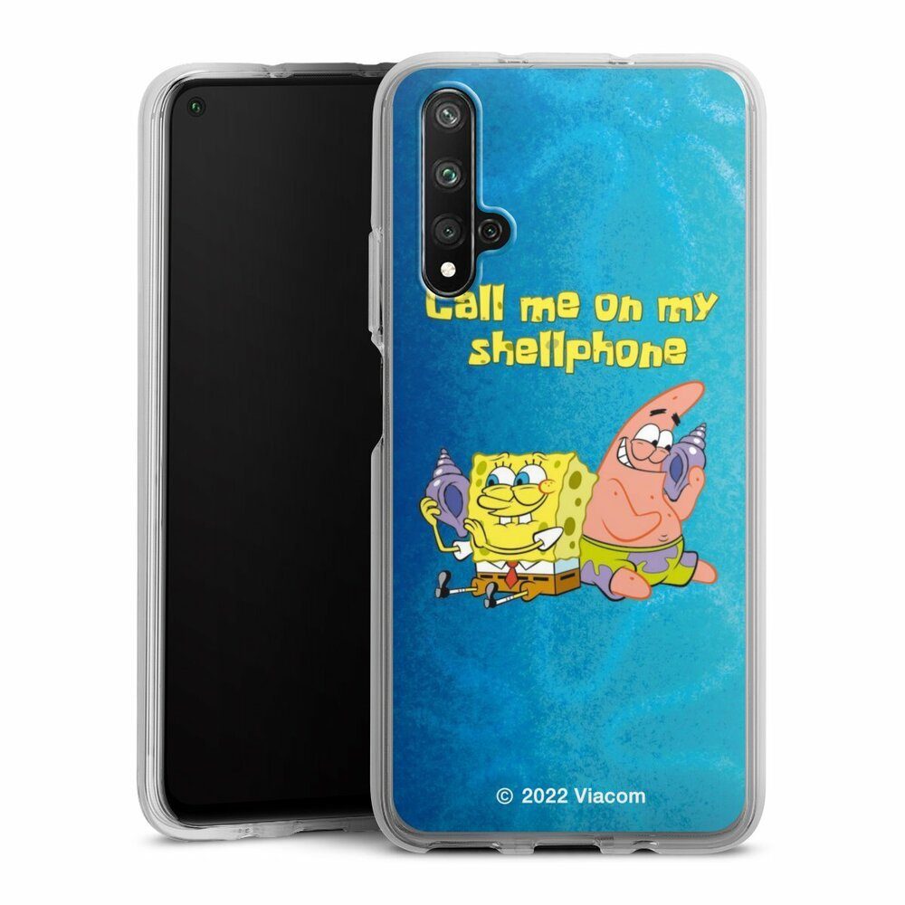 DeinDesign Handyhülle Patrick Star Spongebob Schwammkopf Serienmotiv, Huawei Nova 5T Silikon Hülle Bumper Case Handy Schutzhülle