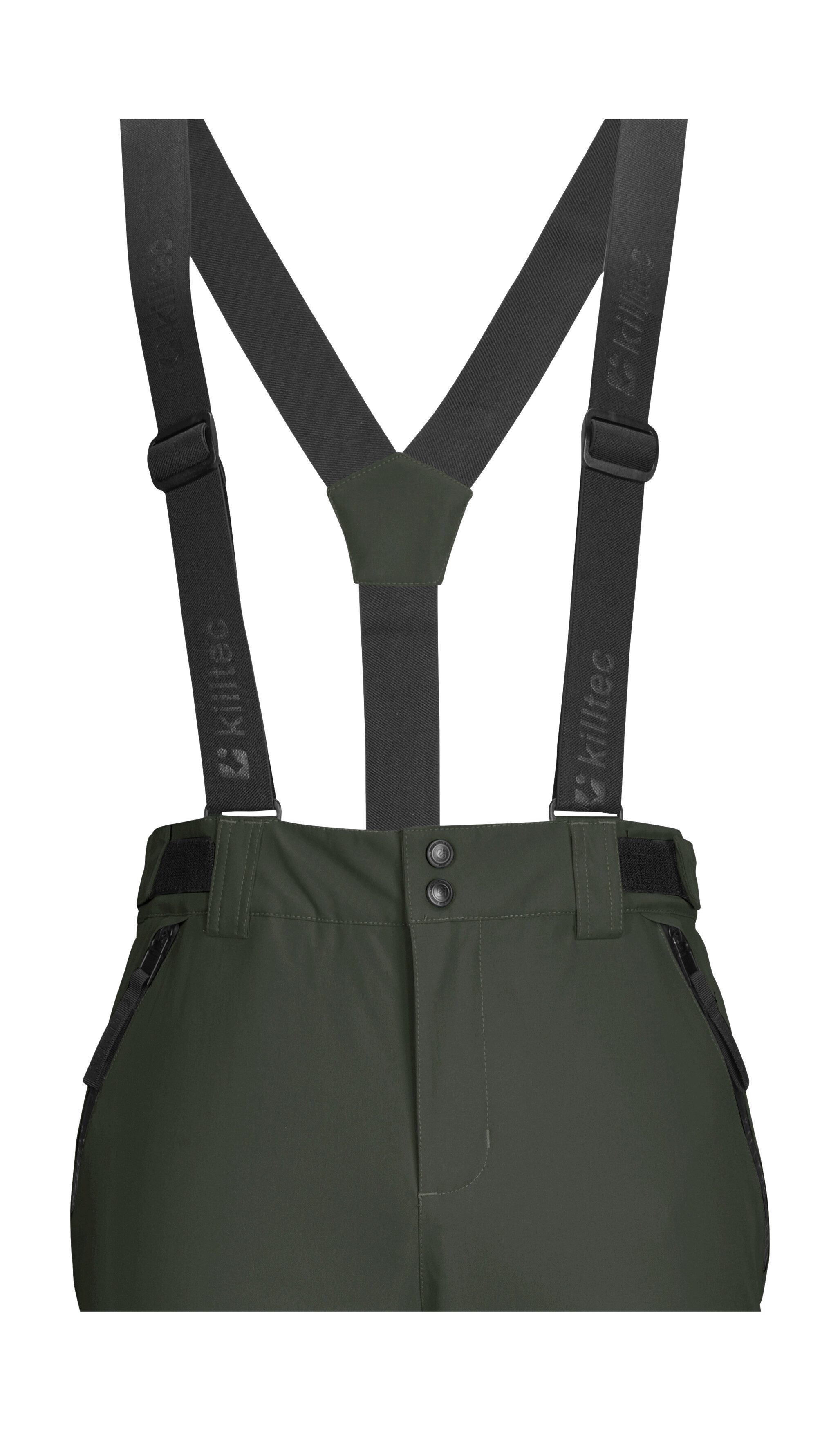 Killtec Skihose KSW 83 MN SKI PNTS Wasserdichte Skihose mit abnehmbaren Trägern und Schneefängen