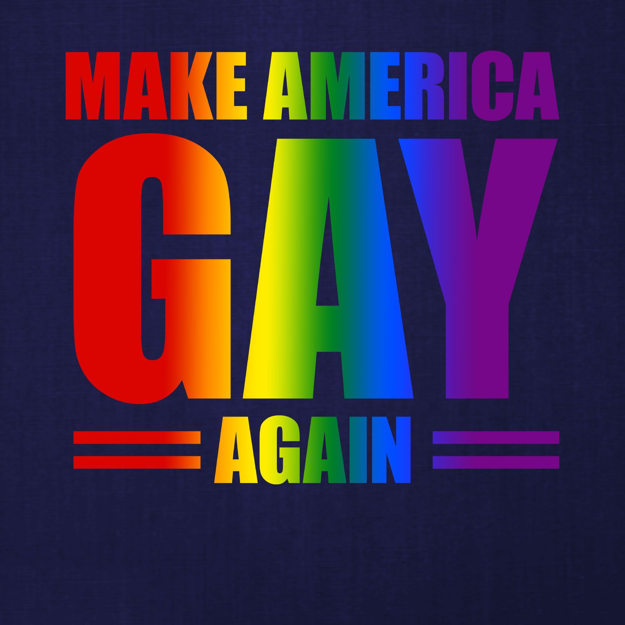 LGBT Pride America T-Shirt - Blau Navy Again Kurzarmshirt Regenbogen Formatee Quattro Gay Stolz Gay Herren (1-tlg)