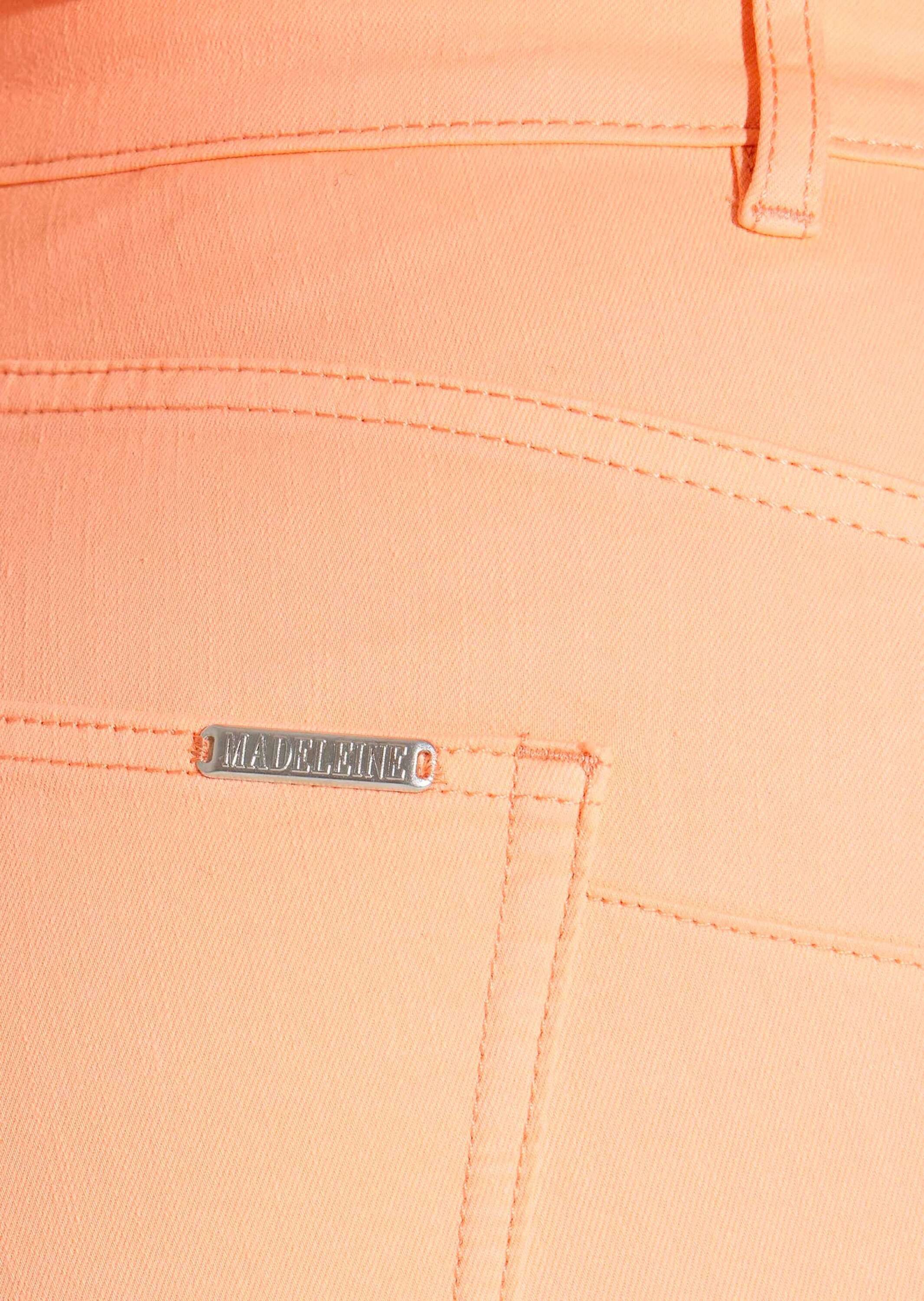 MADELEINE Gerade Jeans Mid Waist Skinny-Hose mit Fransen Fransenhose in schmale Silhouette, Five-Pocket-Stil – Bild 4 von 5