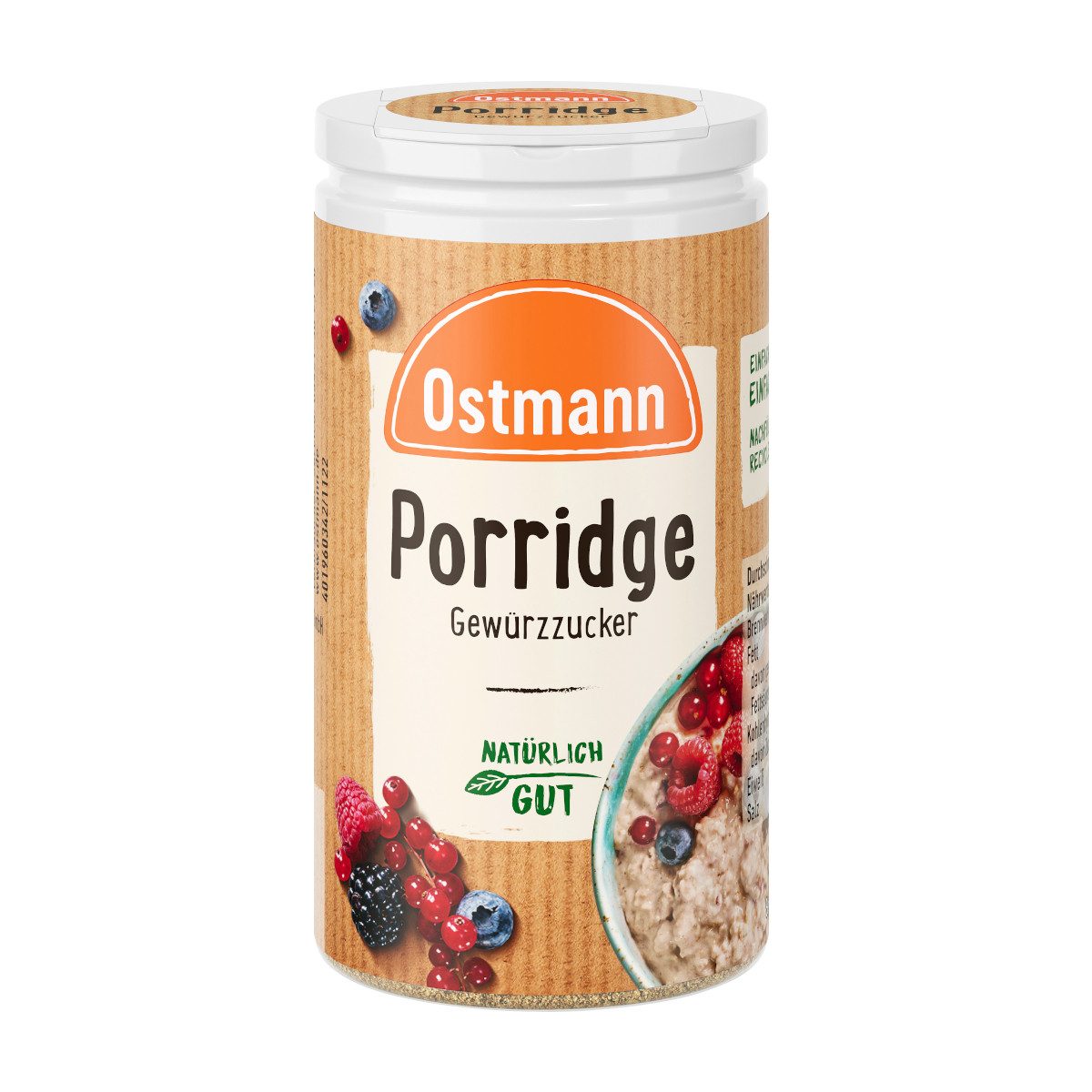 Ostmann Gewürz, Ostmann Porridge Gewürzzucker aromatisches Erlebnis Packung 60g