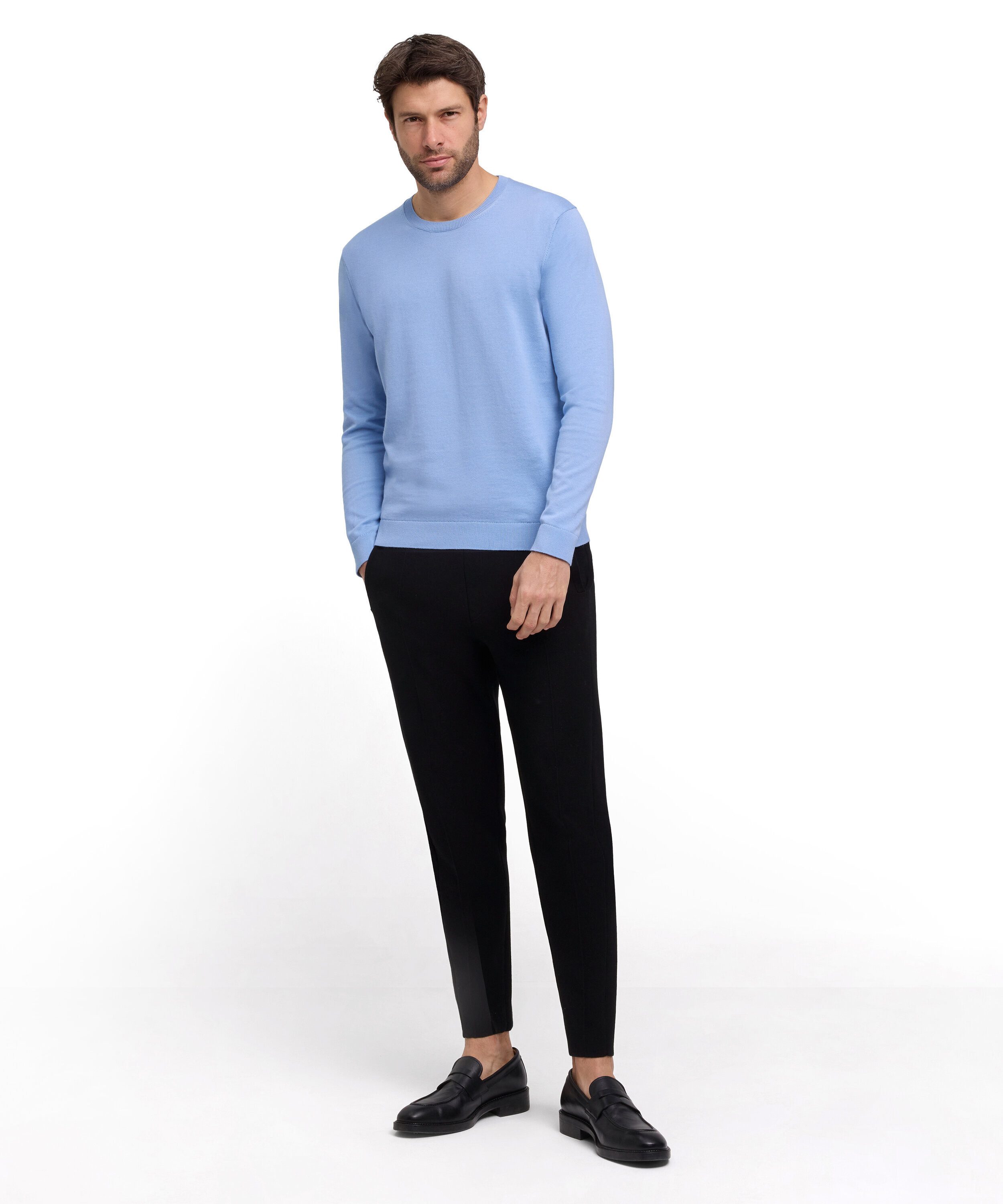 FALKE Strickpullover Cotton Knit Pullover mit Bio-Baumwolle (1-tlg) mit Bio-Baumwolle