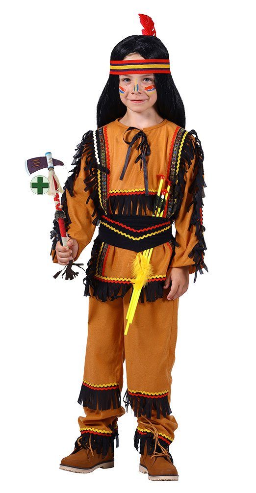 Karneval-Klamotten Indianer-Kostüm »Häuptling Junge mit Tomahawk«, Brauner  Häuptling Anzug mit Stirnband und Tomahawk online kaufen | OTTO
