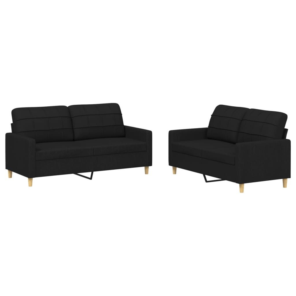 vidaXL Sofa 2-tlg. Sofagarnitur mit Kissen günstig online kaufen