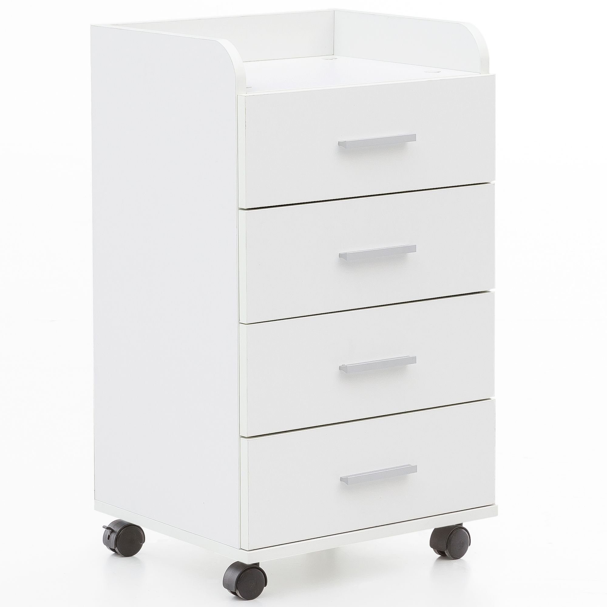 Rollcontainer Rollcontainer WL5.748 40 x 70,5 x 33 cm Weiß, Schreibtisch-Container