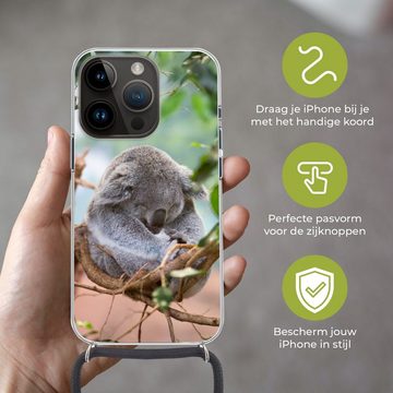 MuchoWow Handyhülle Koala - Zweige - Kinder - Jungen - Mädchen, Handyhülle Telefonhülle Apple iPhone 14 Pro