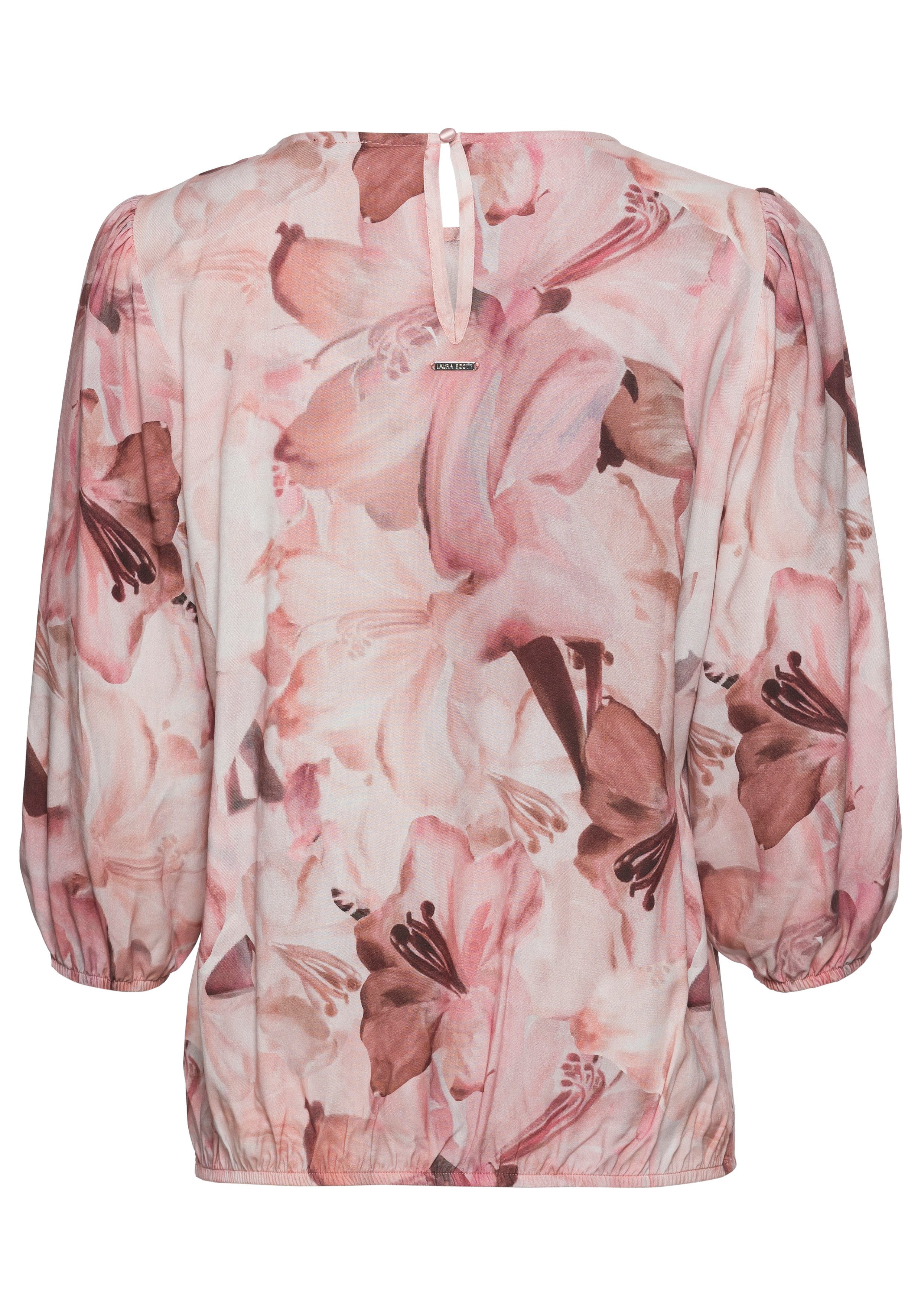 Laura Scott Druckbluse mit femininen Blumen-Print