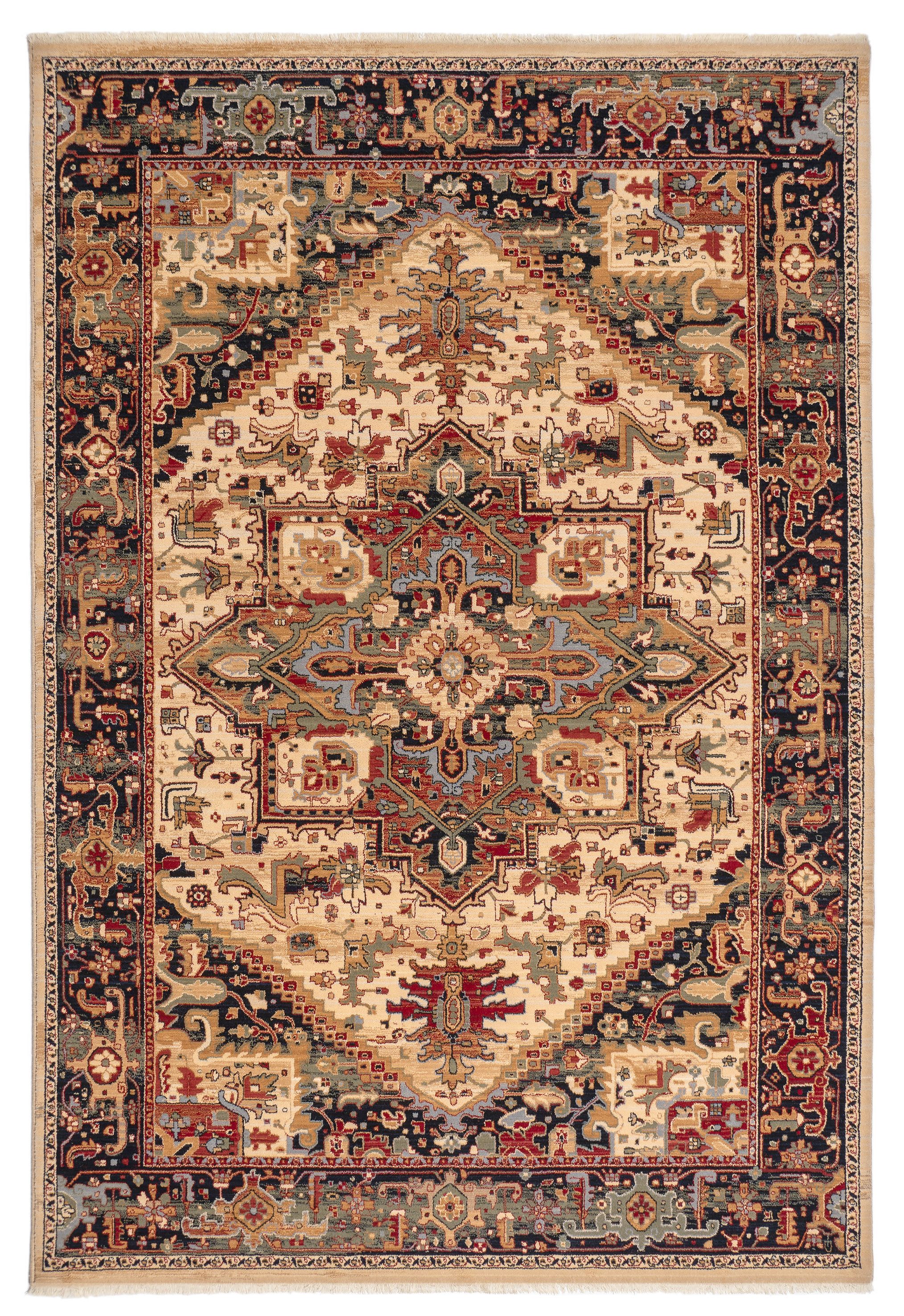 THEKO Wollteppich Saharna 2886, rechteckig, Höhe: 10 mm, reine Wolle, Orient-Optik, mit Fransen – Bild 2 von 5