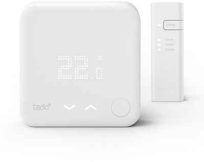 Tado Heizkörperthermostat Starter Kit - Smartes Thermostat V3+ (Verkabelt) für Heizthermen + FBH, (1 St)