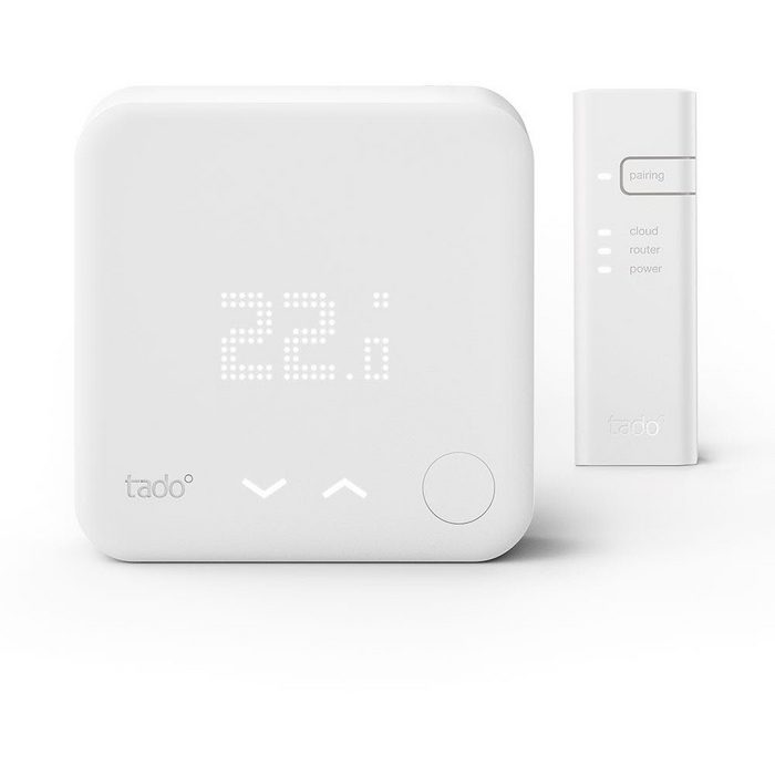 Tado Heizkörperthermostat Starter Kit - Smartes Thermostat V3+ (Verkabelt) für Heizthermen + FBH (1 St)