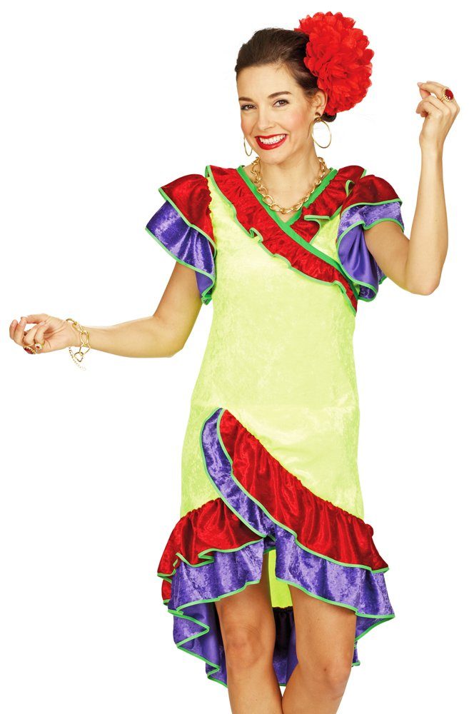 andrea-moden Kostüm Brasilianerin Gabriella Kostüm für Damen - Rumba Salsa Kleid