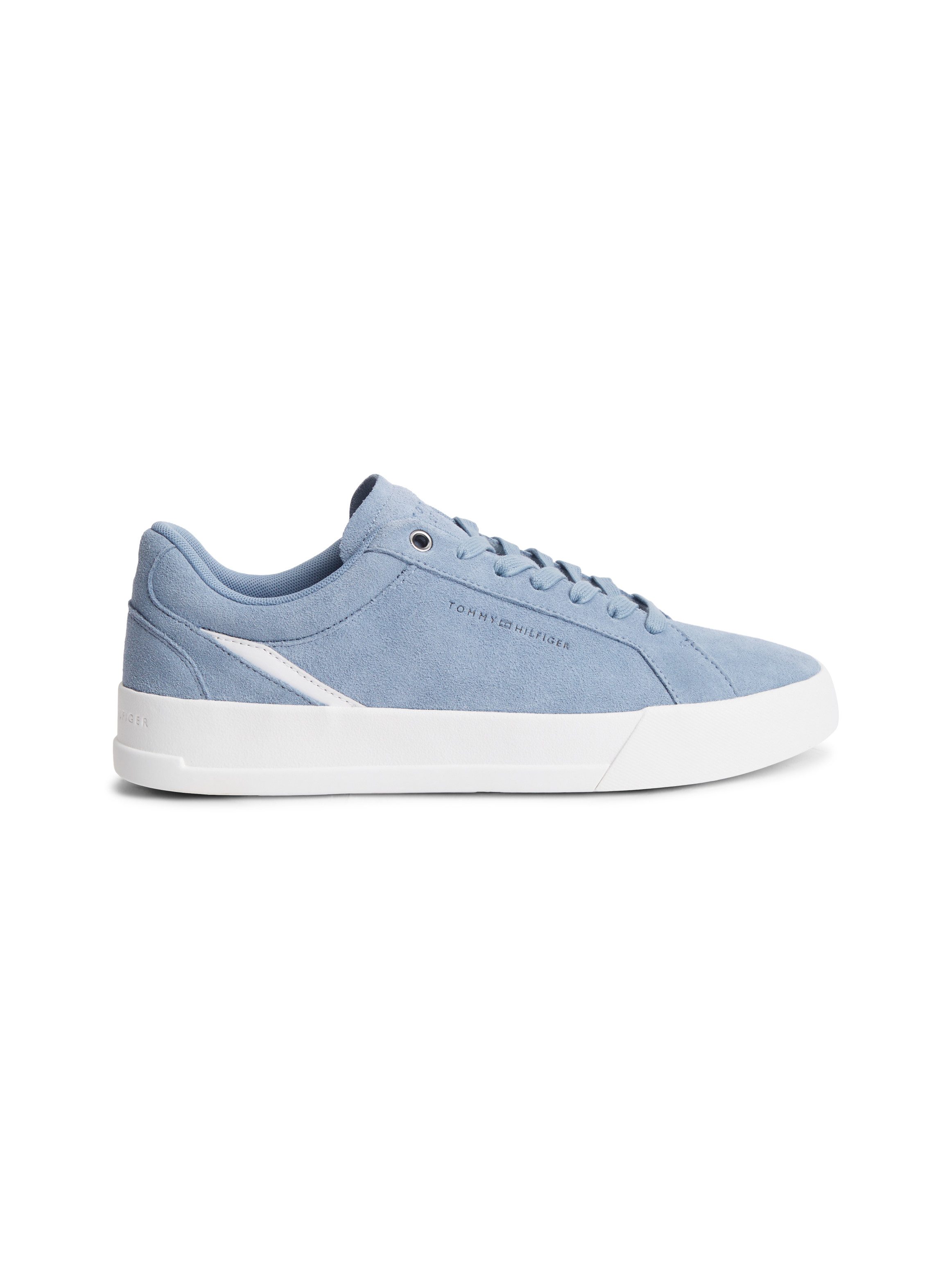 Tommy Hilfiger TH COURT PREMIUM SUEDE Sneaker Freizeitschuh, Halbschuh, Schnürer im Retro-Look – Bild 4 von 5