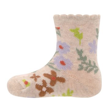 Ewers Socken Socken GOTS Blümchen/Pilz (4-Paar)