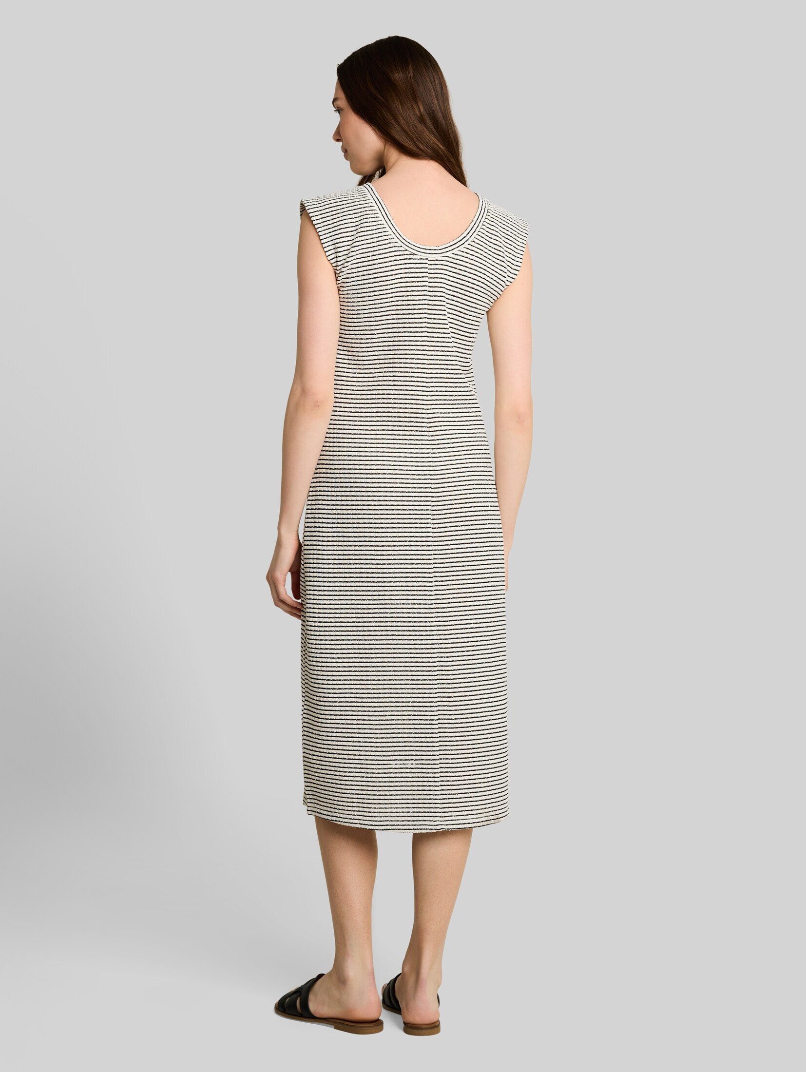 TOM TAILOR Denim Sommerkleid Kleider & Jumpsuits Fitted Jacquard Midi-Kleid