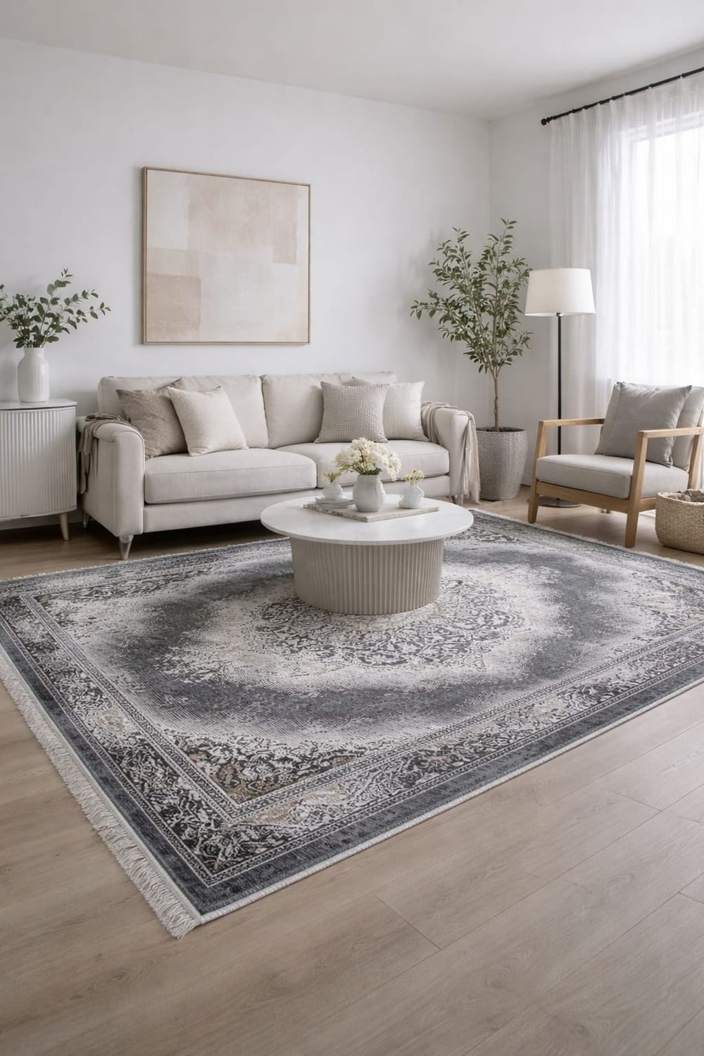 Vimoda Orientteppich Salsa, moderner orientalischer Klassiker Look, Rechteckig, Höhe: 13 mm, Teppich kurzflor modern, dicht, weich, Wohnzimmer, Schlafzimmer