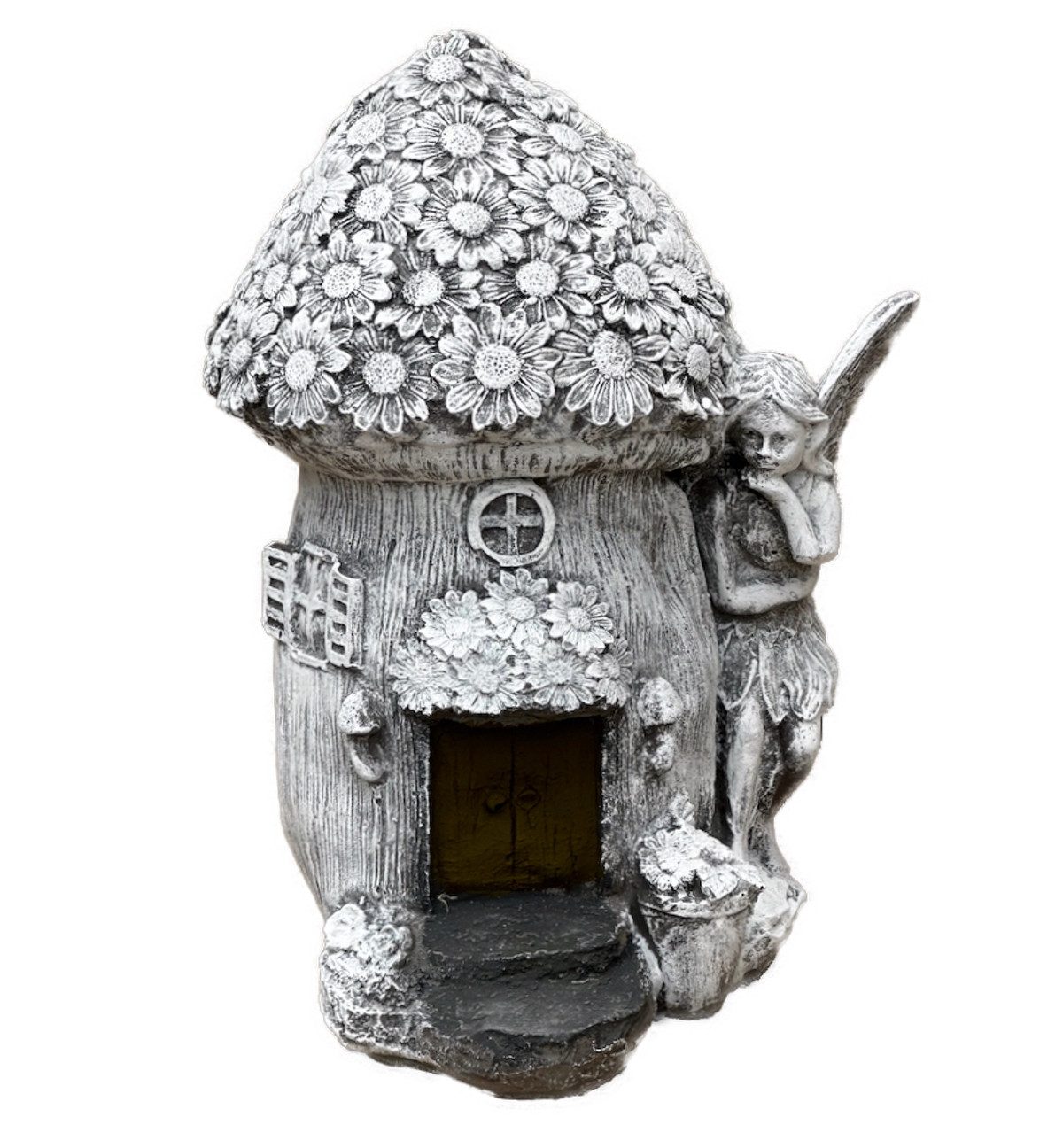 Stone and Style Gartenfigur Steinfigur Feenhaus günstig online kaufen