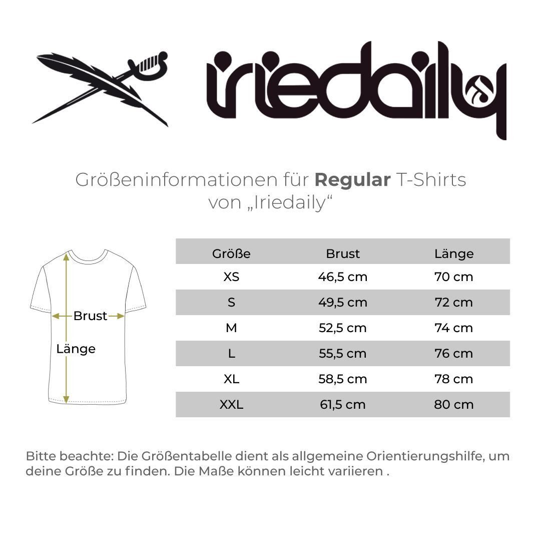 iriedaily T-Shirt Bye Bye aus Bio-Baumwolle mit mehrfarbigem Stick