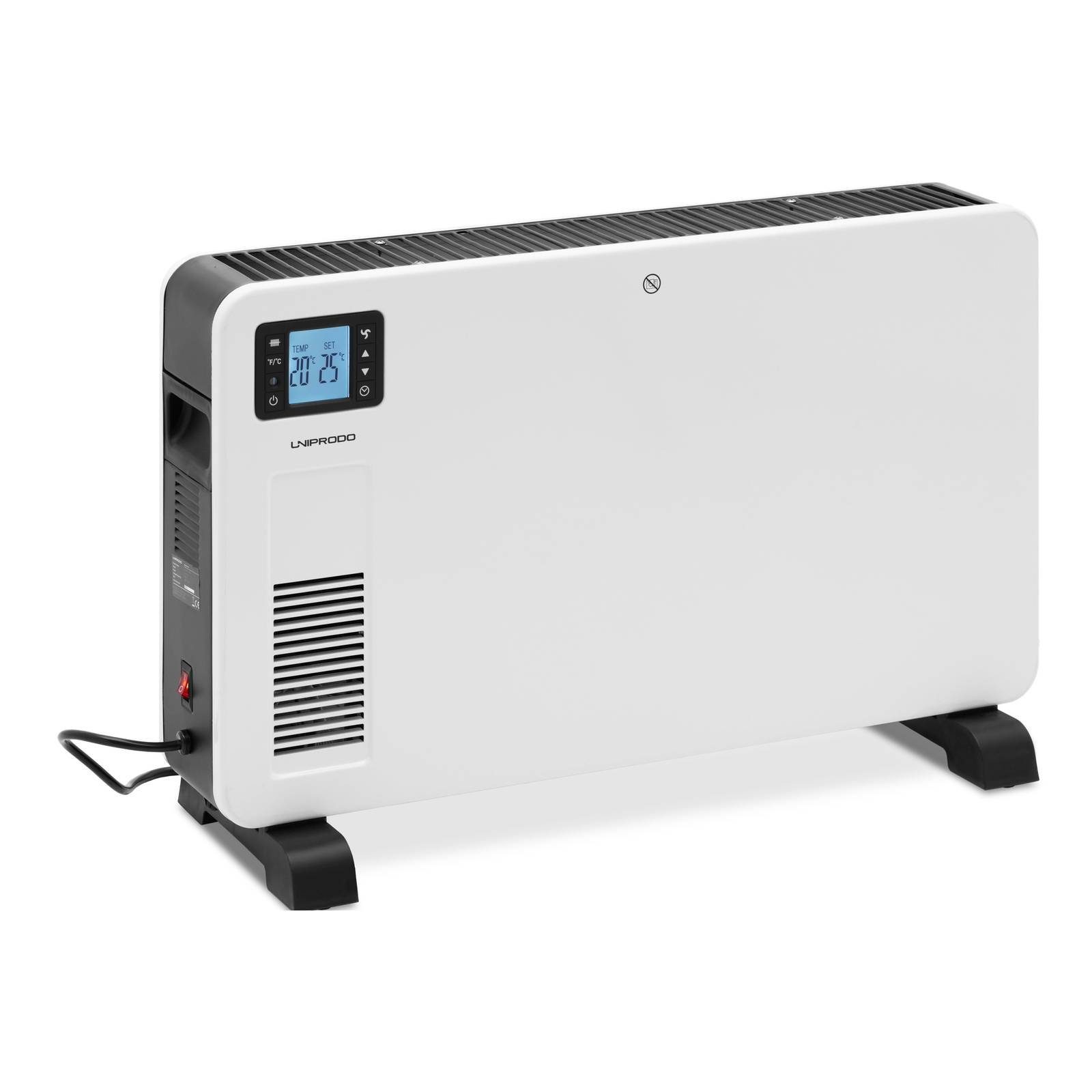 Uniprodo Konvektor Konvektorheizung Elektroheizung 2300 W 5 - 37 °C 25 m² Timer LCD