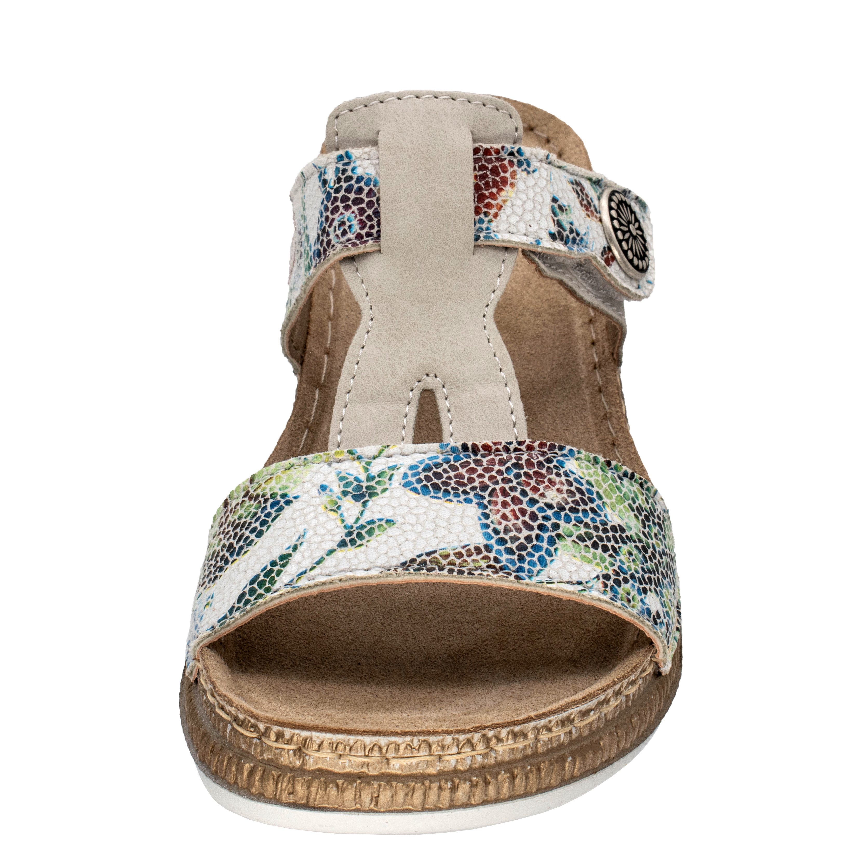 Fischer-Markenschuh Steffi Pantolette aus Nappalino (Lederimitat), Fleecefutter, mit gepolstertem Fußbett