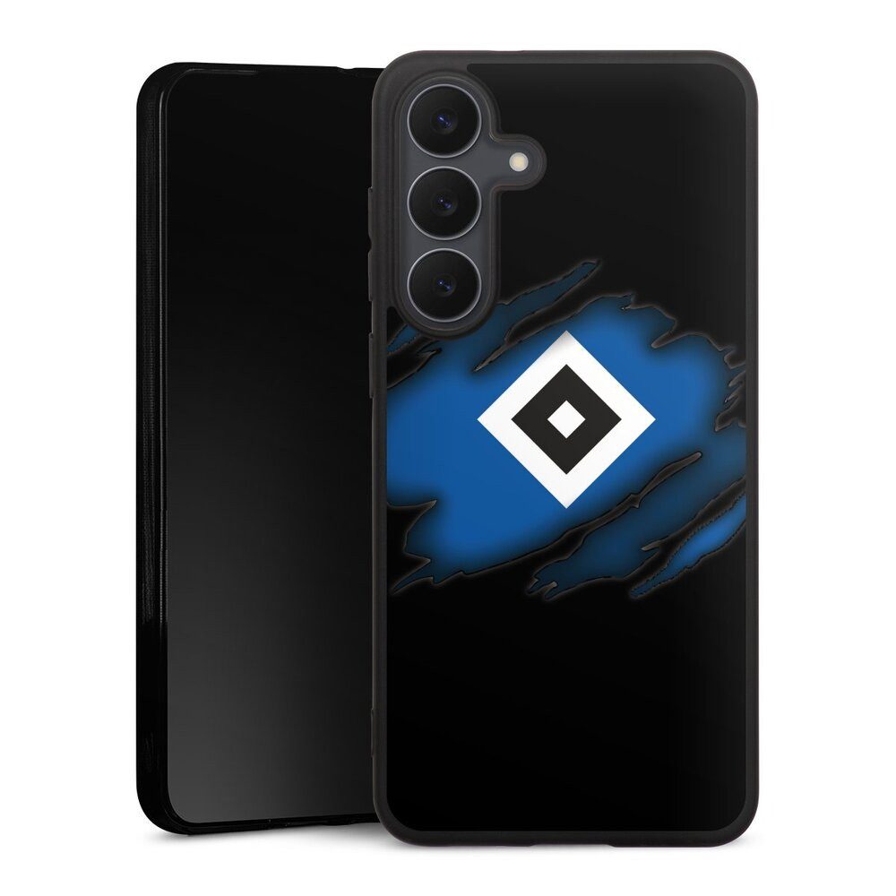 DeinDesign Handyhülle Hamburger SV HSV Offizielles Lizenzprodukt HSV Scratch, Samsung Galaxy S25 FE Silikon Hülle Premium Case Handy Schutzhülle