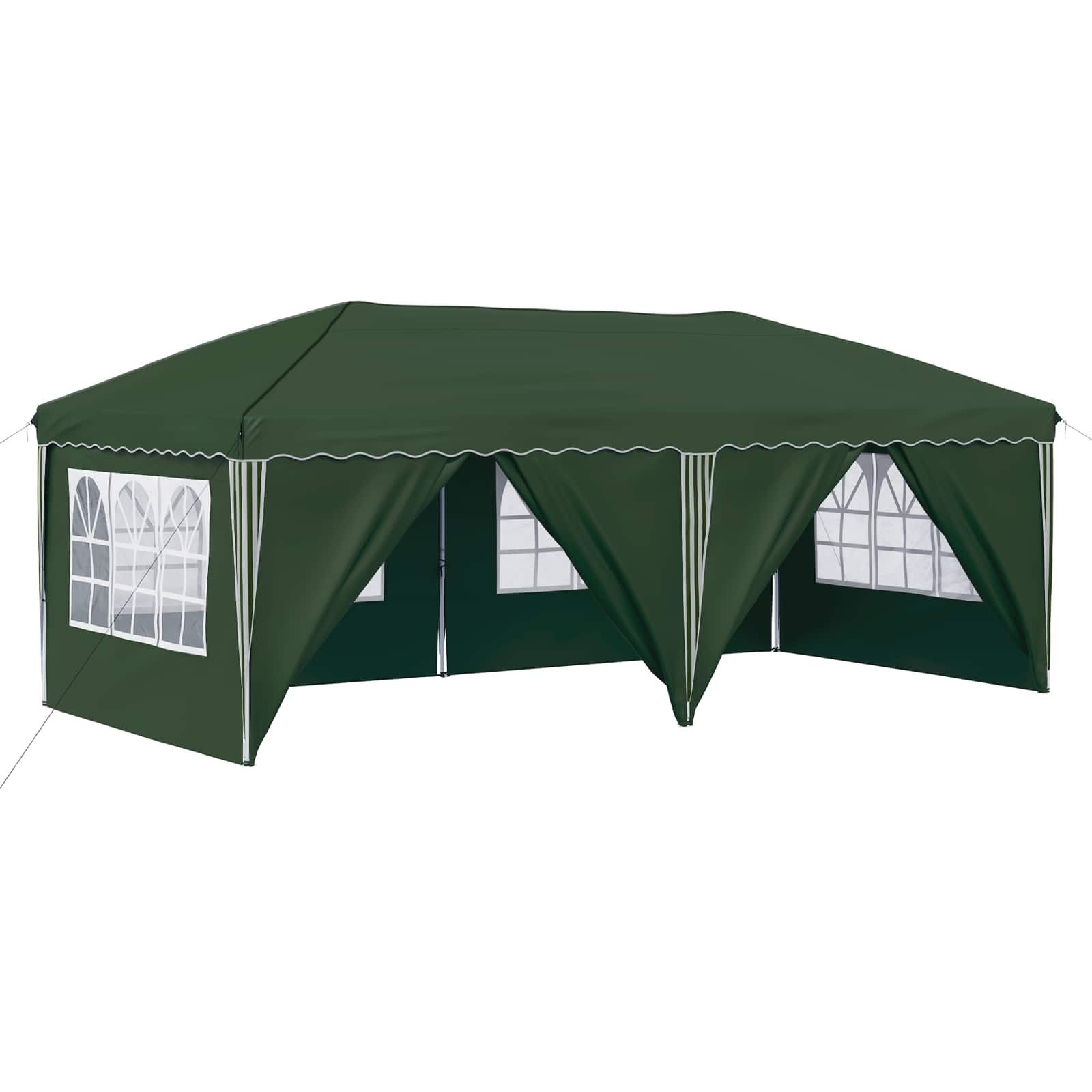 vidaXL Partyzelt Pop-up Partyzelt 575 x 288 x 245 cm Grün