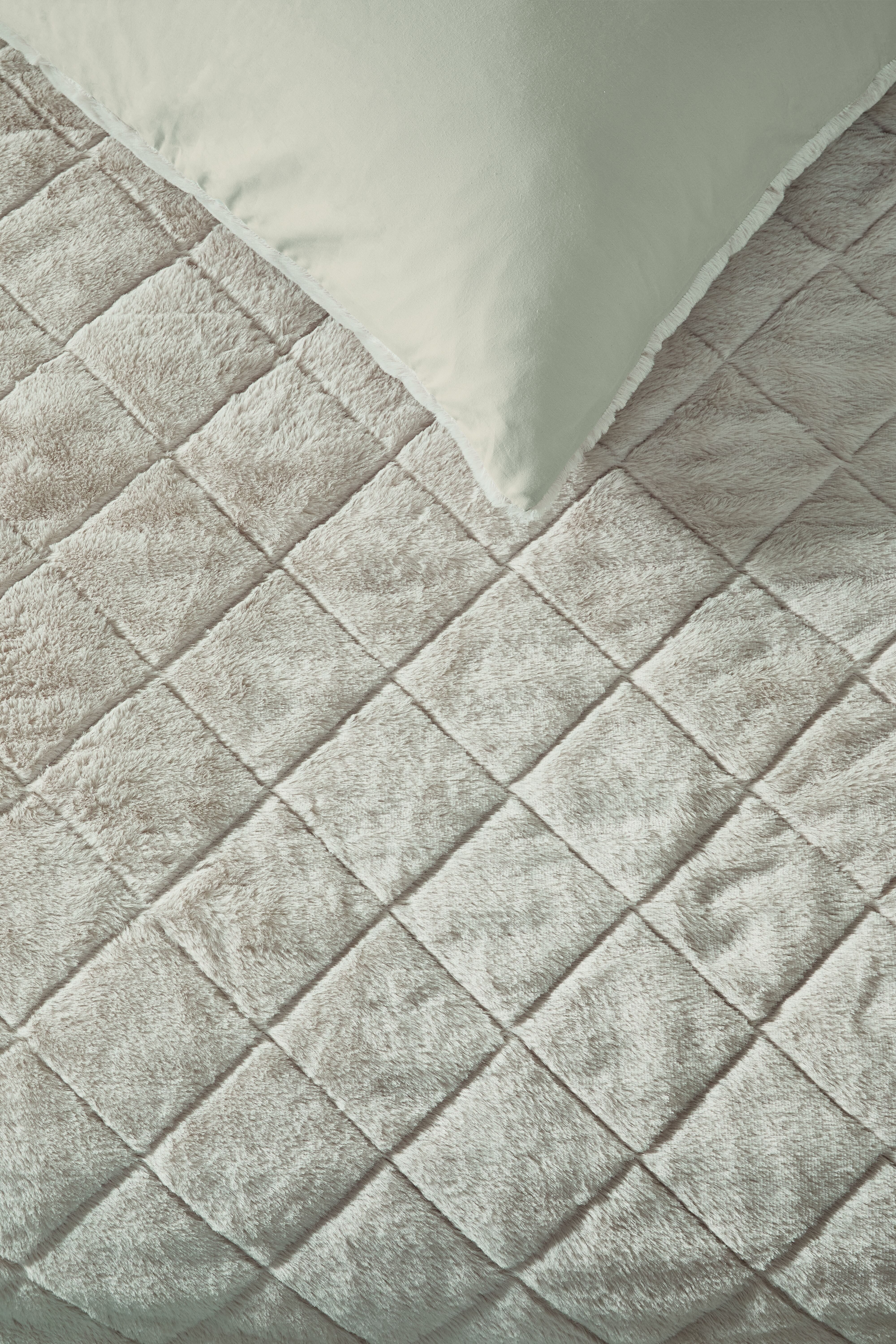 Rivièra Maison Bettwäsche Dreamfur 155x220 + 1x80x80 cm Sand mit Reißverschluss atmungsaktiv, Baumwolle, 2 teilig, Baumwolle, weich, atmungsaktiv & hautfreundlich, für hohen Komfort