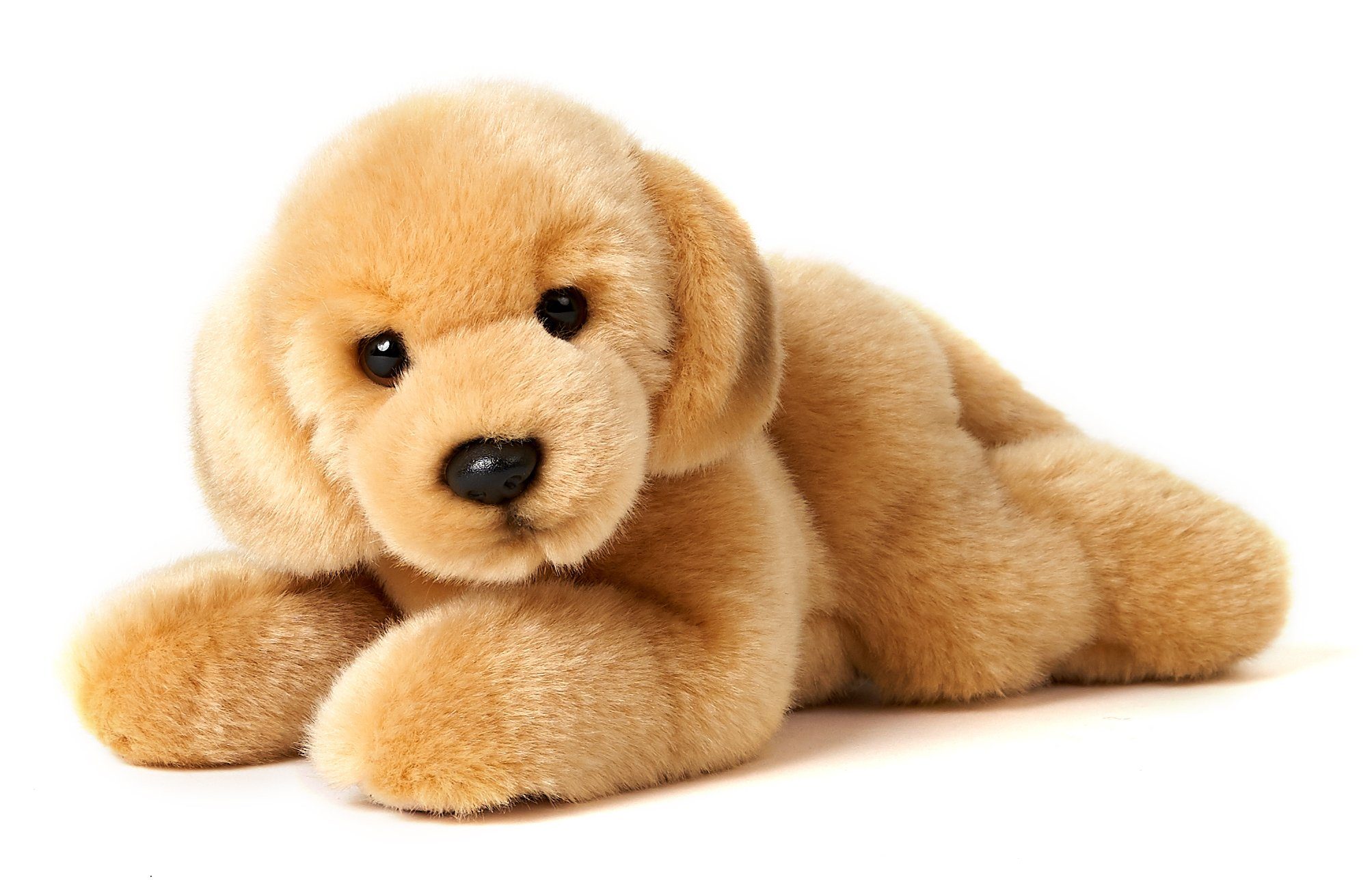 - Hunde Uni-Toys 23/24 liegend Plüschtier, zu Welpe, Kuscheltier recyceltes - Plüsch, cm 100 Füllmaterial (Länge) - % versch.