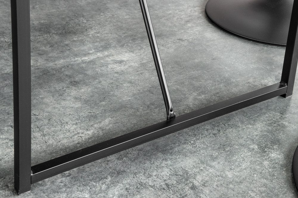 riess-ambiente Bartisch SLIM LINE 120cm graphit · Stehtisch · minimalistisch (Einzelartikel, 1-St), Theke · Küche · Metall · eckig · Marmor-Design · Industrial