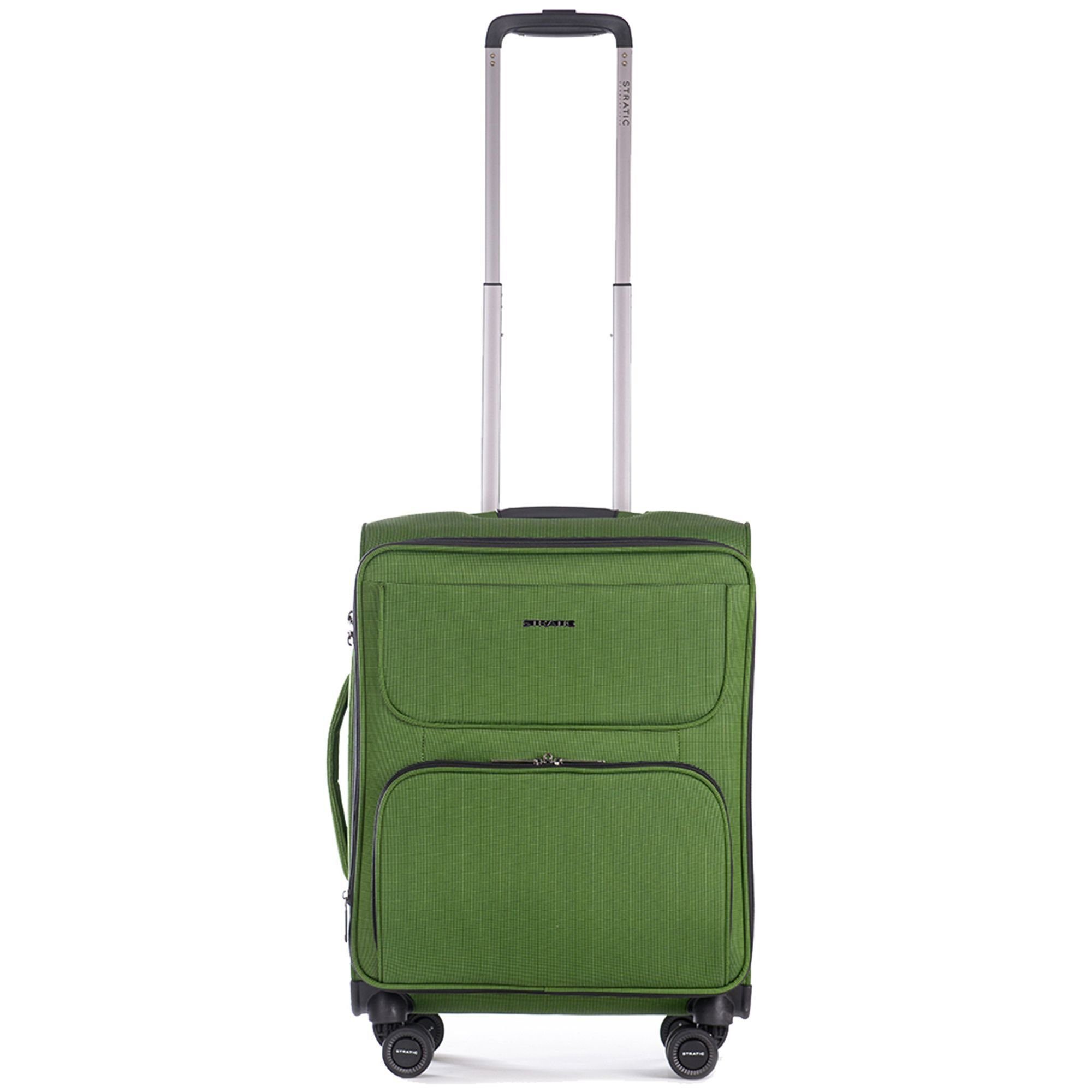 Stratic Handgepäck-Trolley Bendigo Light Plus, 4 Rollen, Polyester green | Handgepäck-Koffer