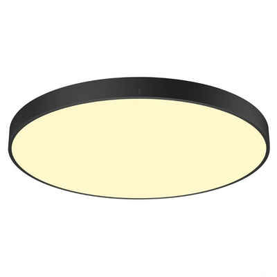 SLV LED Deckenleuchte LED Deckenleuchte Medo in Schwarz 79W 8300lm IP50, keine Angabe, Leuchtmittel enthalten: Ja, fest verbaut, LED, warmweiss, Deckenlampe, Deckenbeleuchtung, Deckenlicht