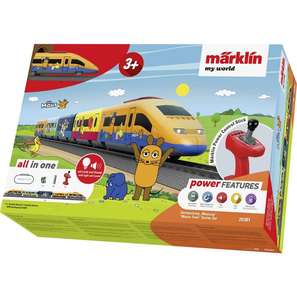 Märklin Spielzeug-Eisenbahn H0 my world Startpackung Maus/Elefant 029381