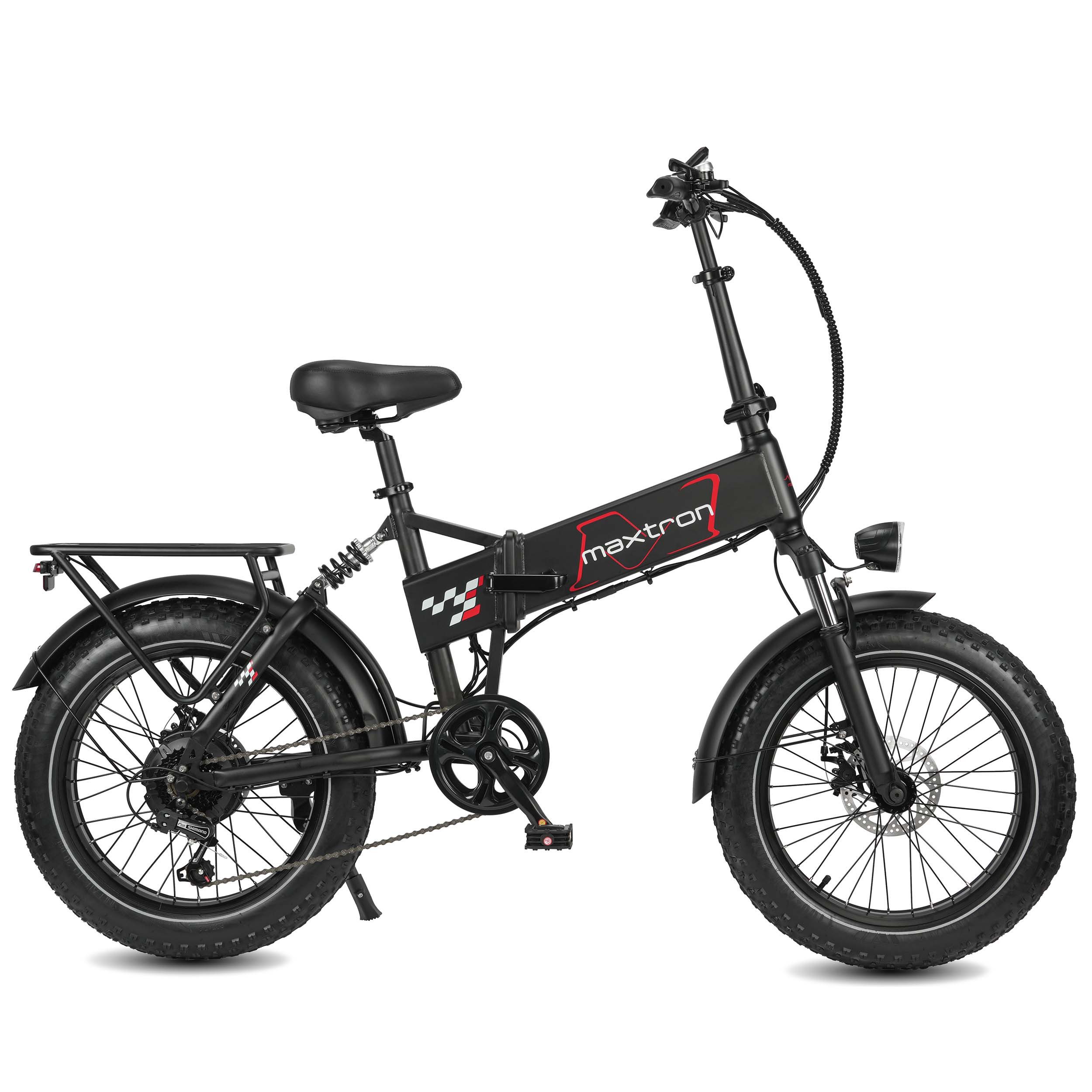 Maxtron E-Bike Klapprad Maxtron Polaris 20-Zoll Elektro-Fatbike, 7 Gang Shimano, Kettenschaltung, Heckmotor, 624 Wh, (Packung), mit 60 Nm Power – perfekt für City-Pendler