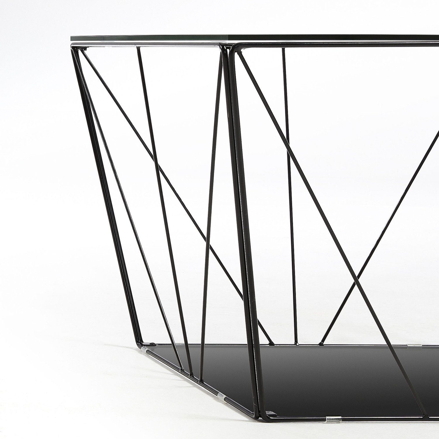 Beistelltisch Tilo und 60x60cm Natur24 Beistelltisch Stahl Glas Couchtisch