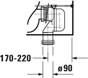 Duravit WC-Komplettset Duravit Stand-WC-Kombination DURASTYLE t