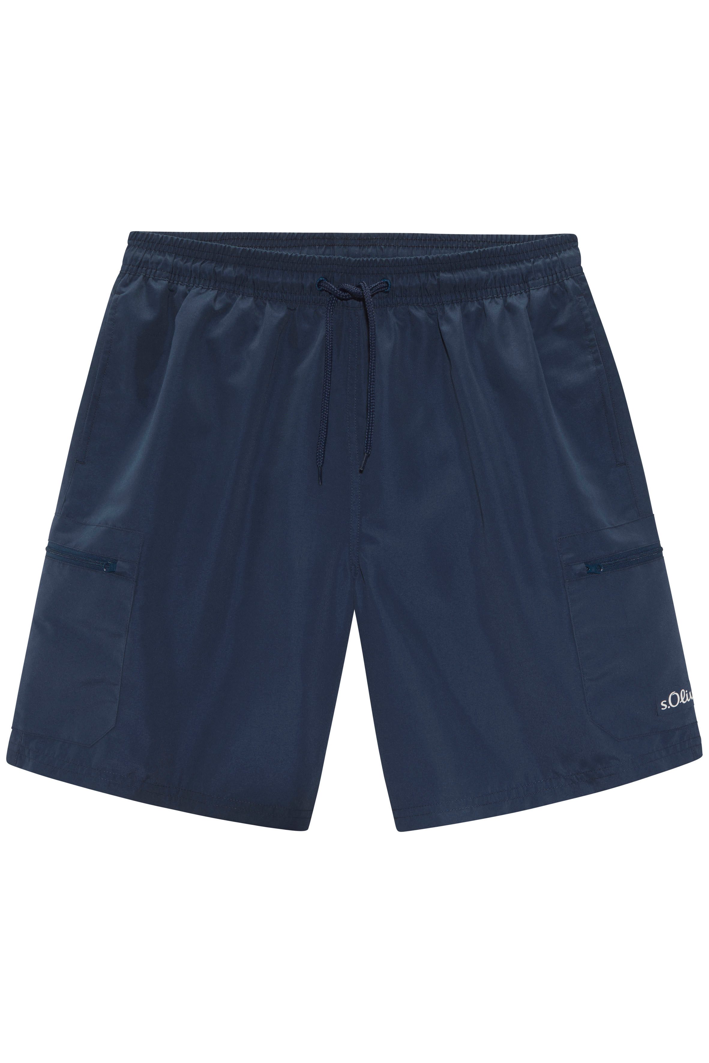 s.Oliver Badeshorts Malcom uni im Cargo-Stil